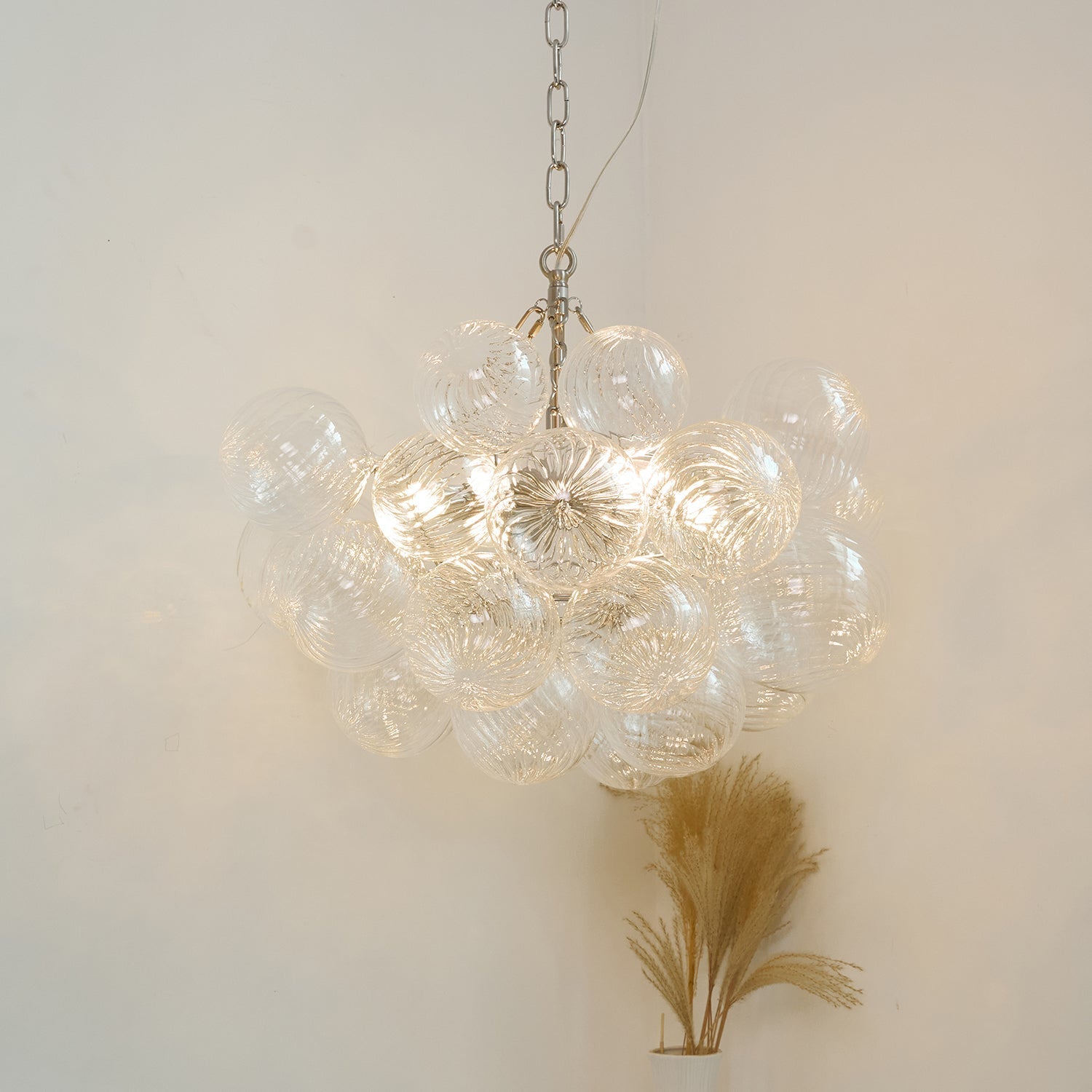 Talia Lustre Sphère en Verre Cascade - Neutralighting