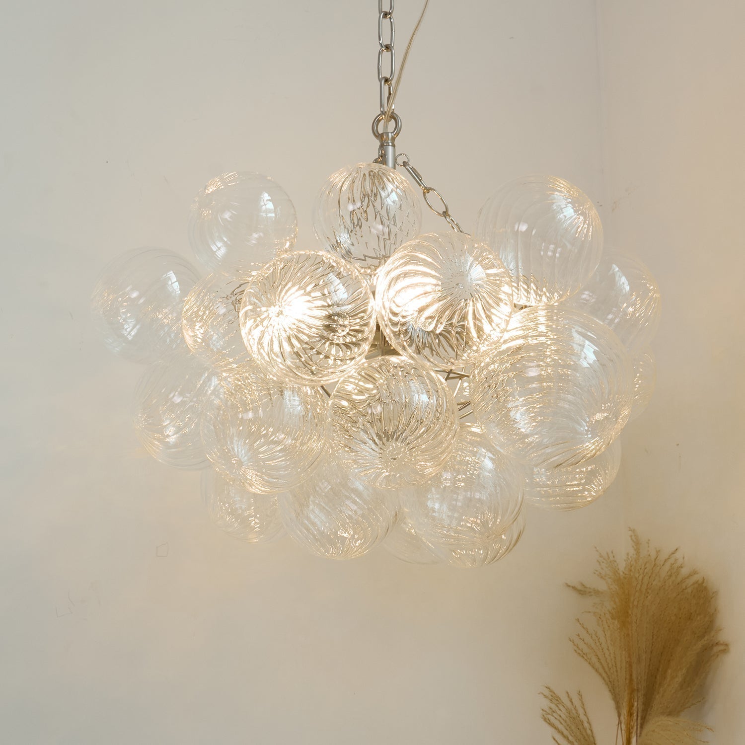 Talia Lustre Sphère en Verre Cascade - Neutralighting