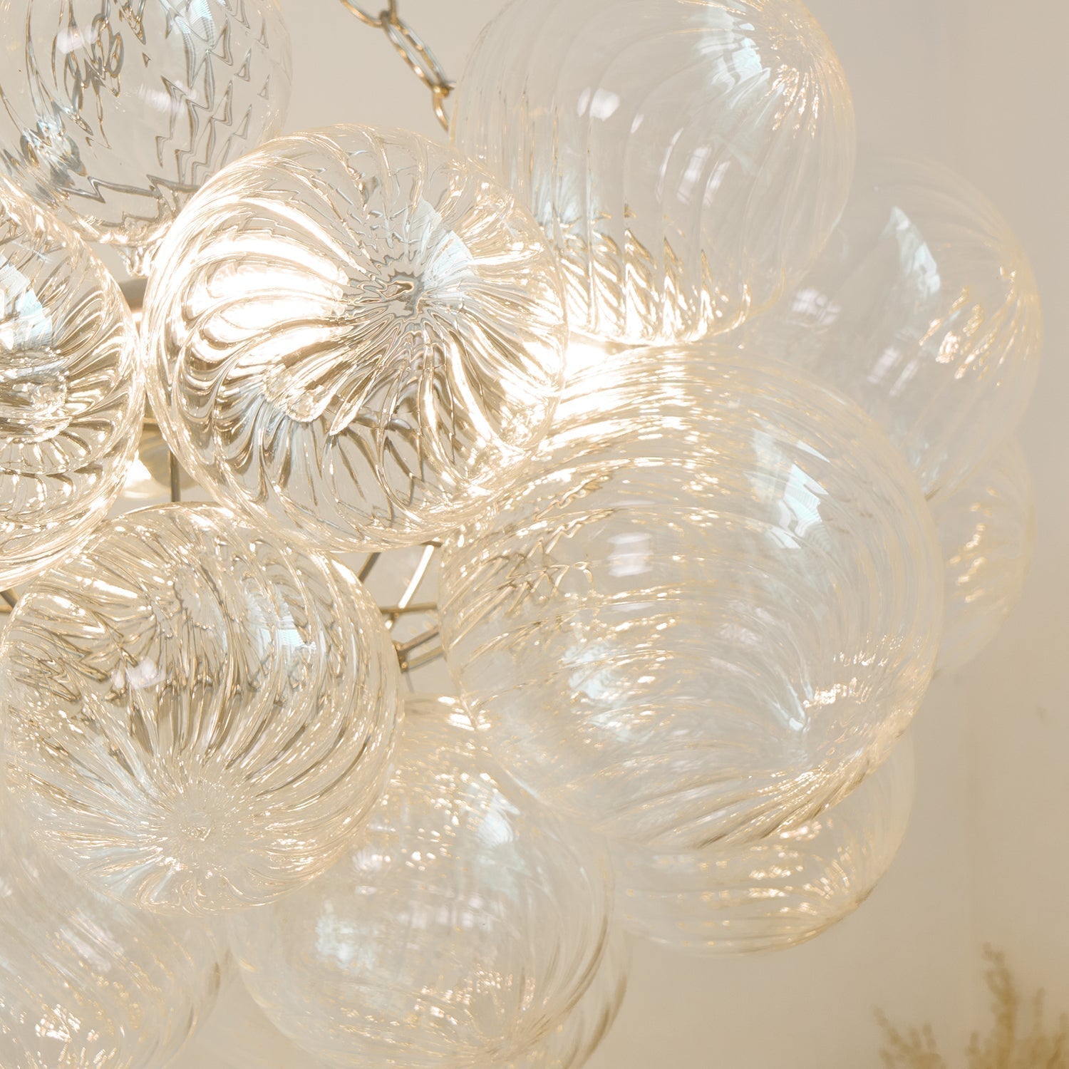 Talia Lustre Sphère en Verre Cascade - Neutralighting