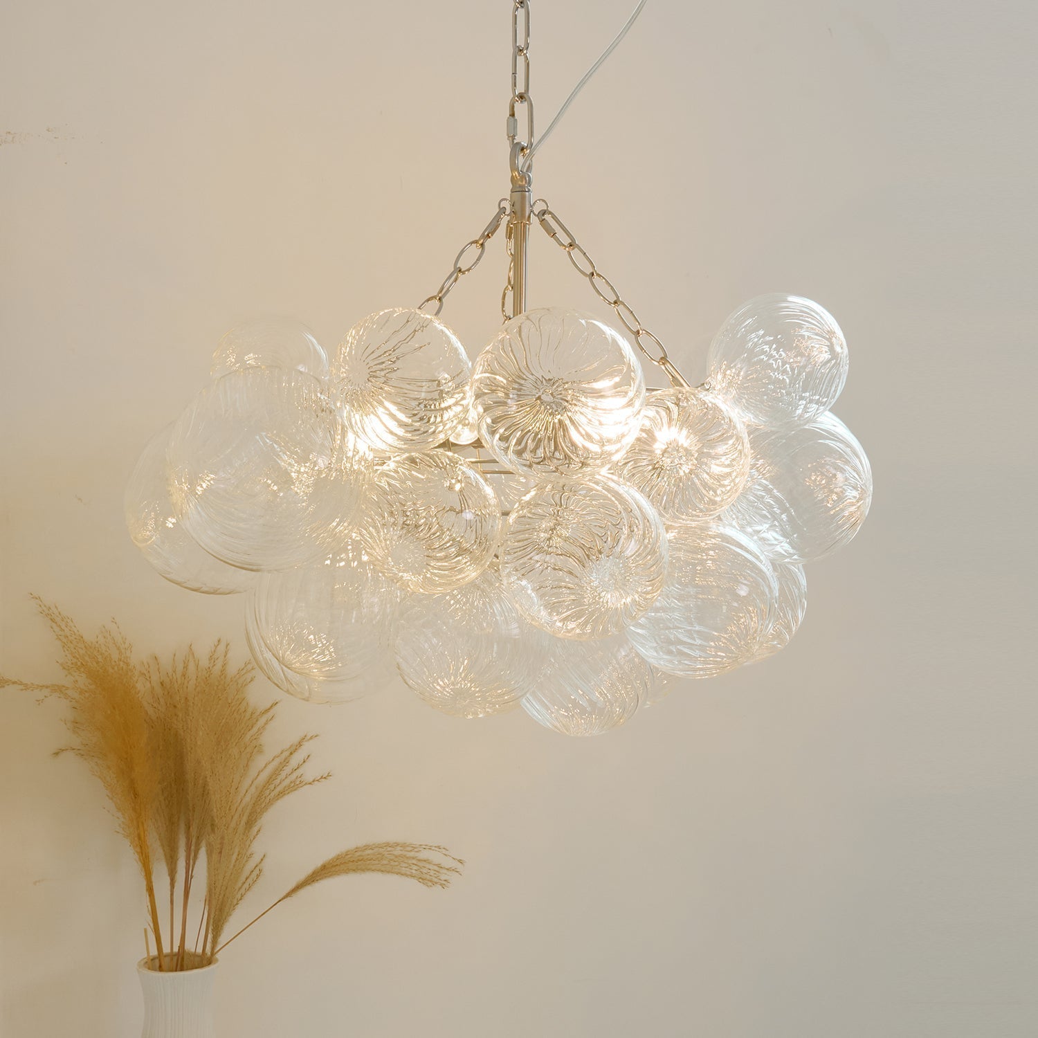Talia Lustre Sphère en Verre Cascade - Neutralighting