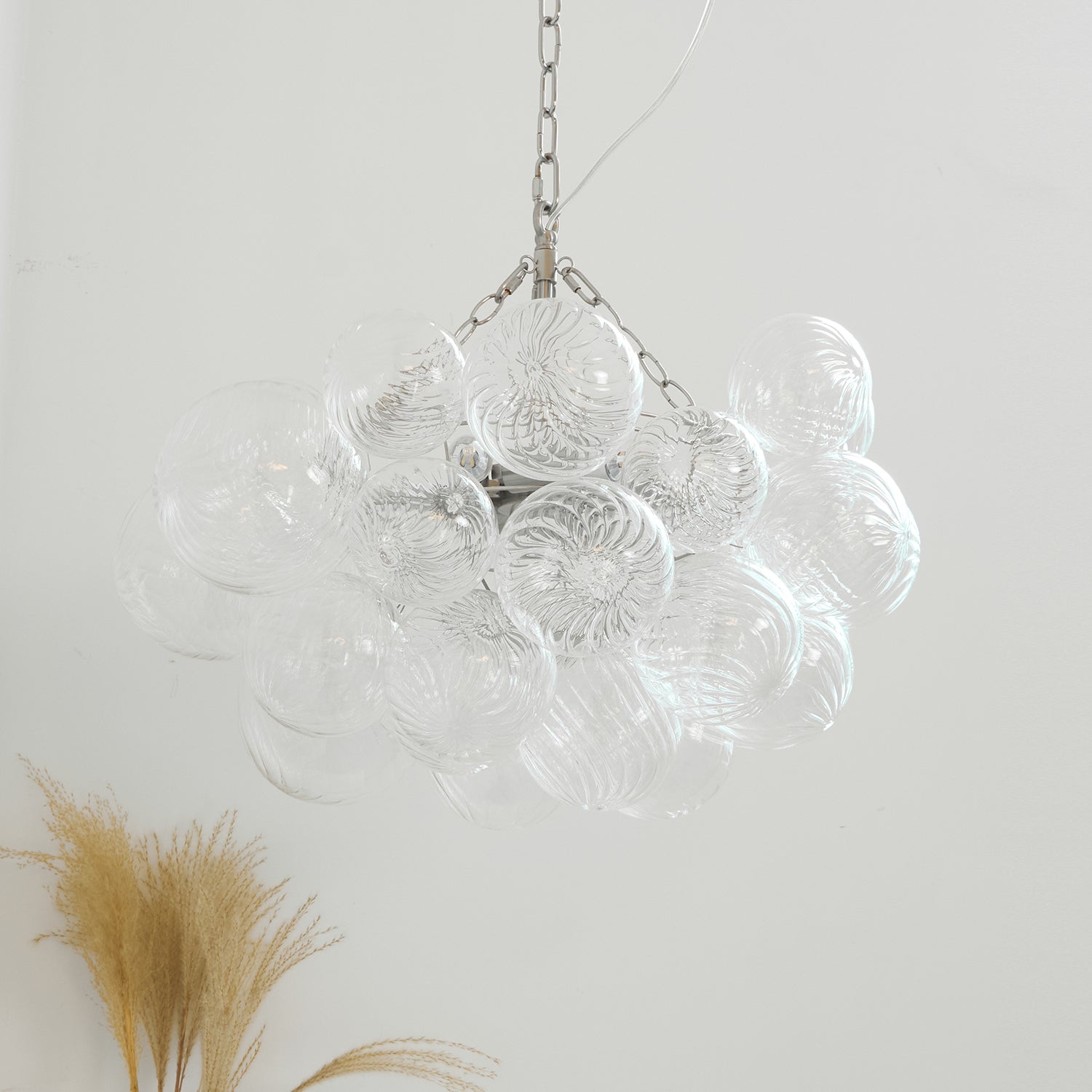 Talia Lustre Sphère en Verre Cascade - Neutralighting