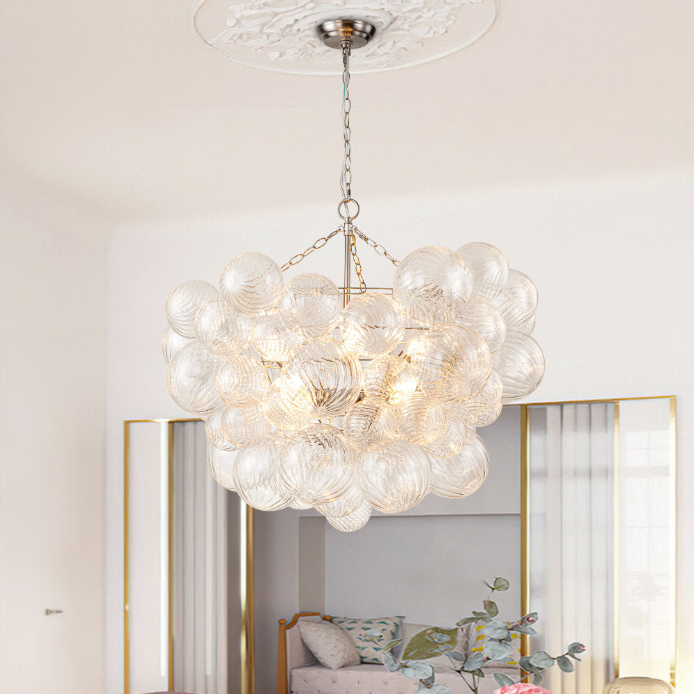 Talia Lustre Sphère en Verre Cascade - Neutralighting