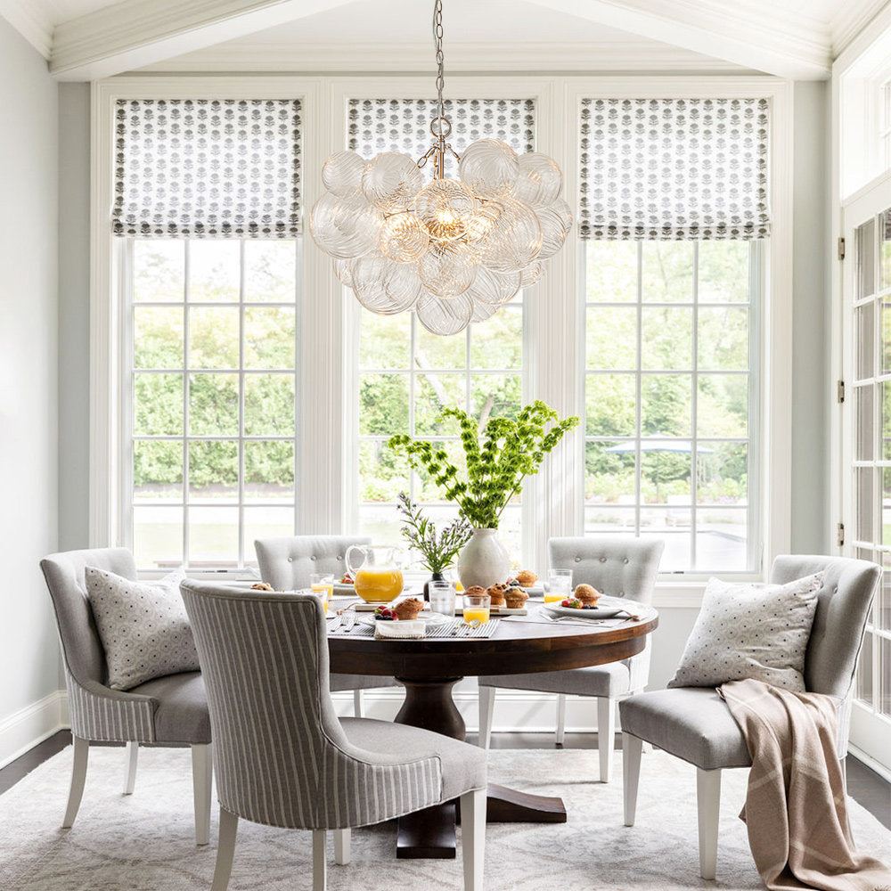 Talia Lustre Sphère en Verre Cascade - Neutralighting