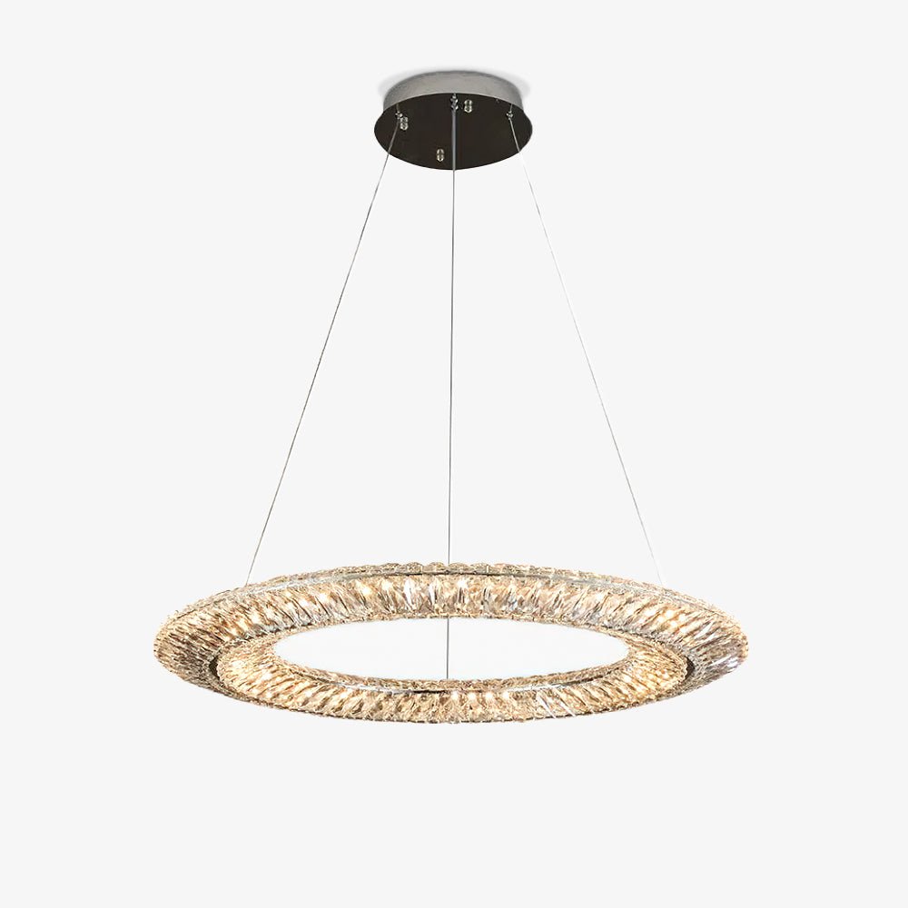 Lustra Chandelier Géométrique Cristal LED Élégant - Neutralighting