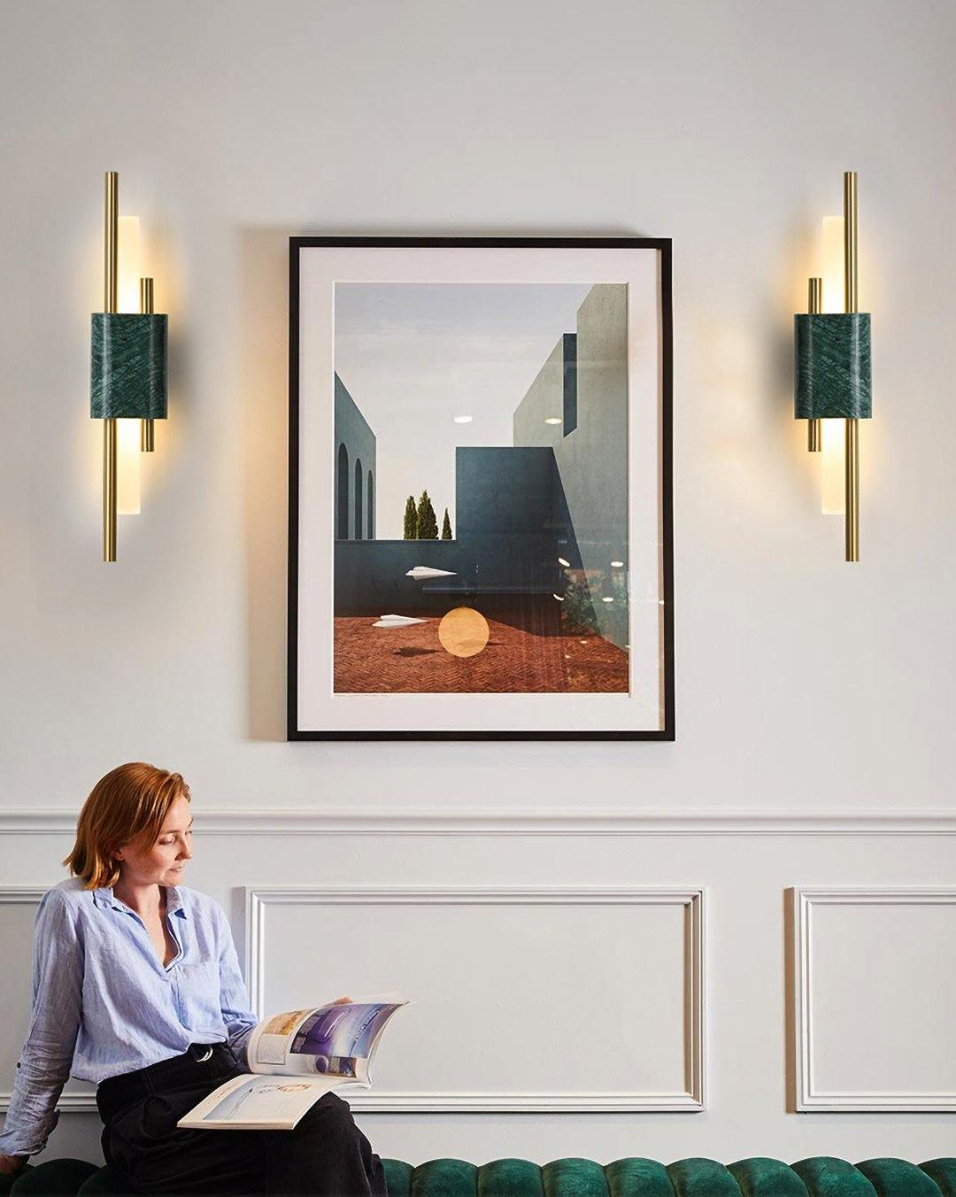 Trista Premium Nordic Art Plug In Marble Wall Light - Neutralighting