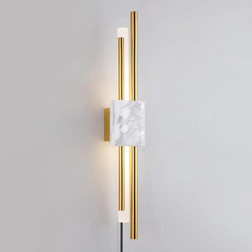 Trista Premium Nordic Art Plug In Marble Wall Light - Neutralighting