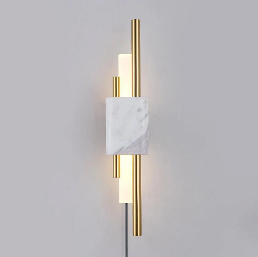 Trista Premium Nordic Art Plug In Marble Wall Light - Neutralighting