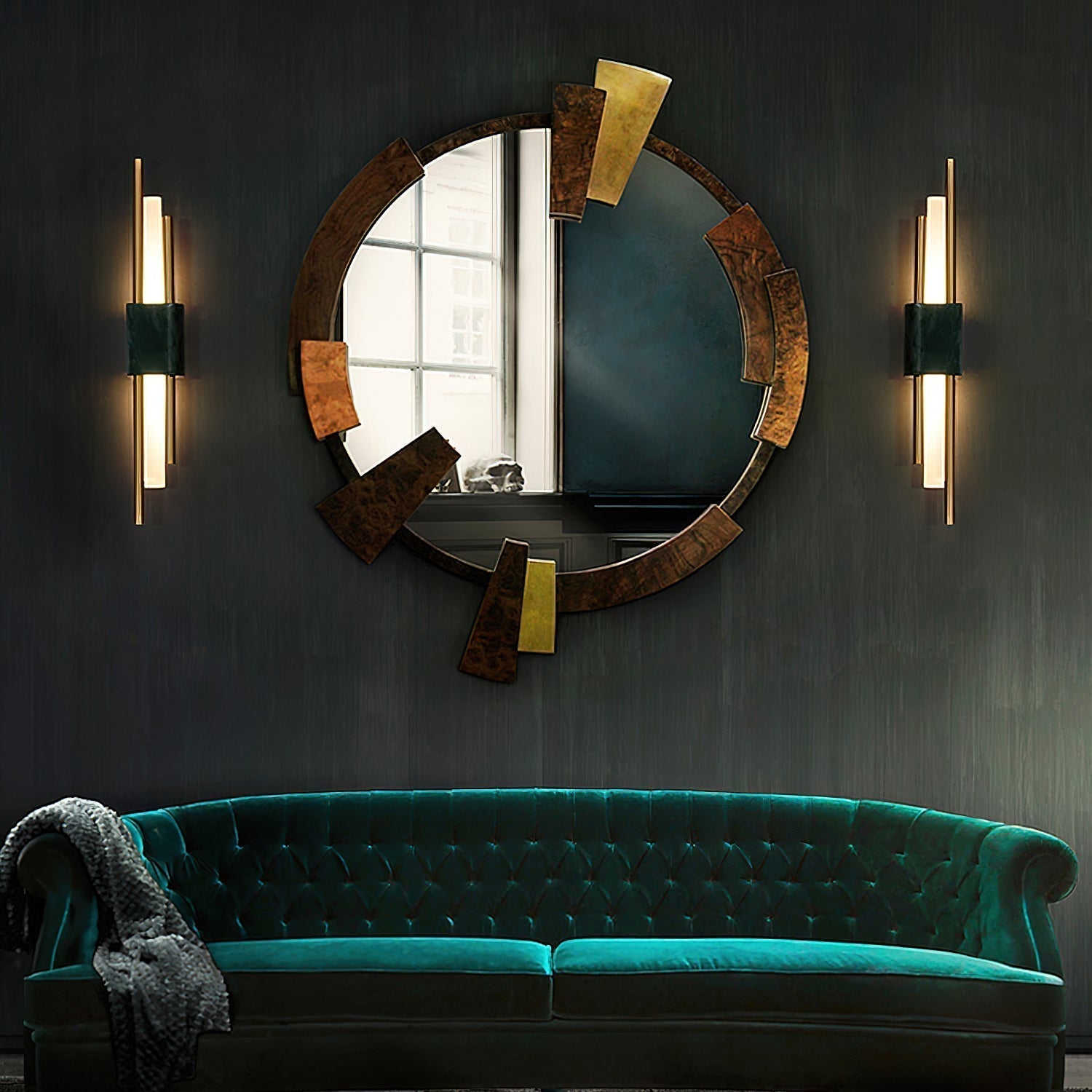 Trista Premium Nordic Art Plug In Marble Wall Light - Neutralighting