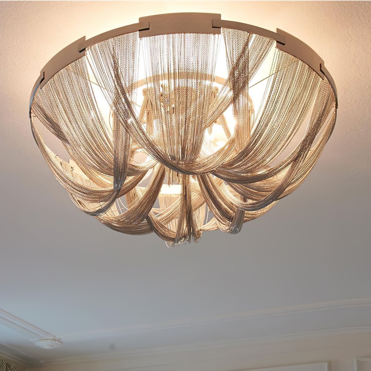Tassel Aluminum Chain Ceiling Light - Blowlighting