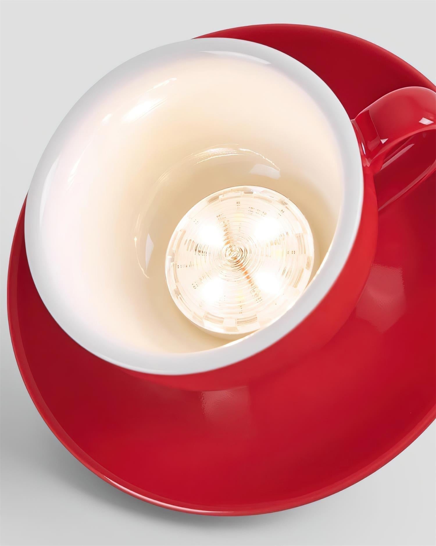 Teacup Plafonnier Céramique Rouge - Neutralighting