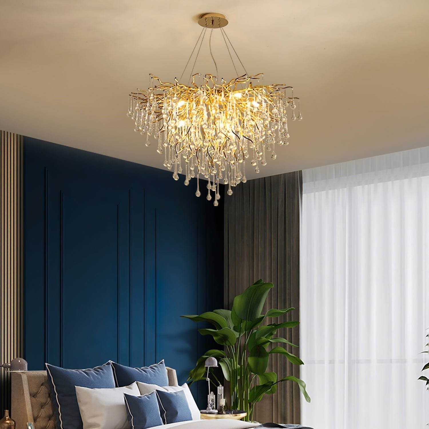 Teardrop Crystal Chandelier - Blowlighting