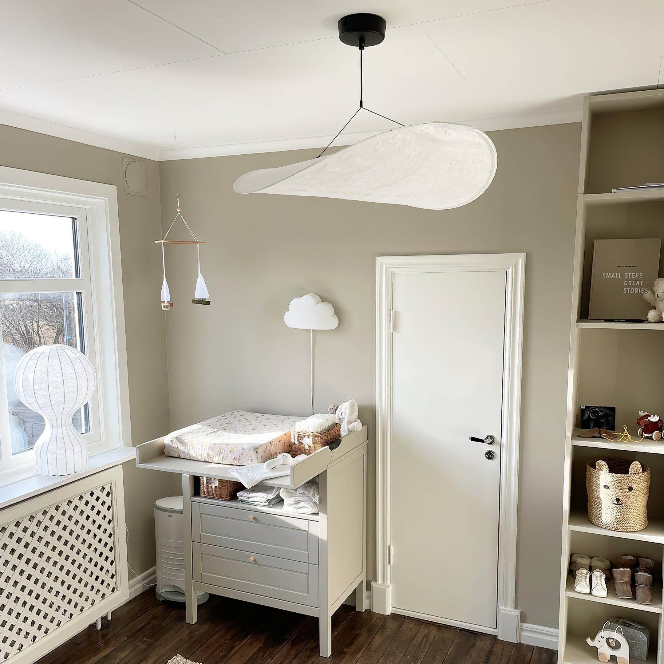 Elyno Lampe Suspension Sculpturale en Tissu - Neutralighting