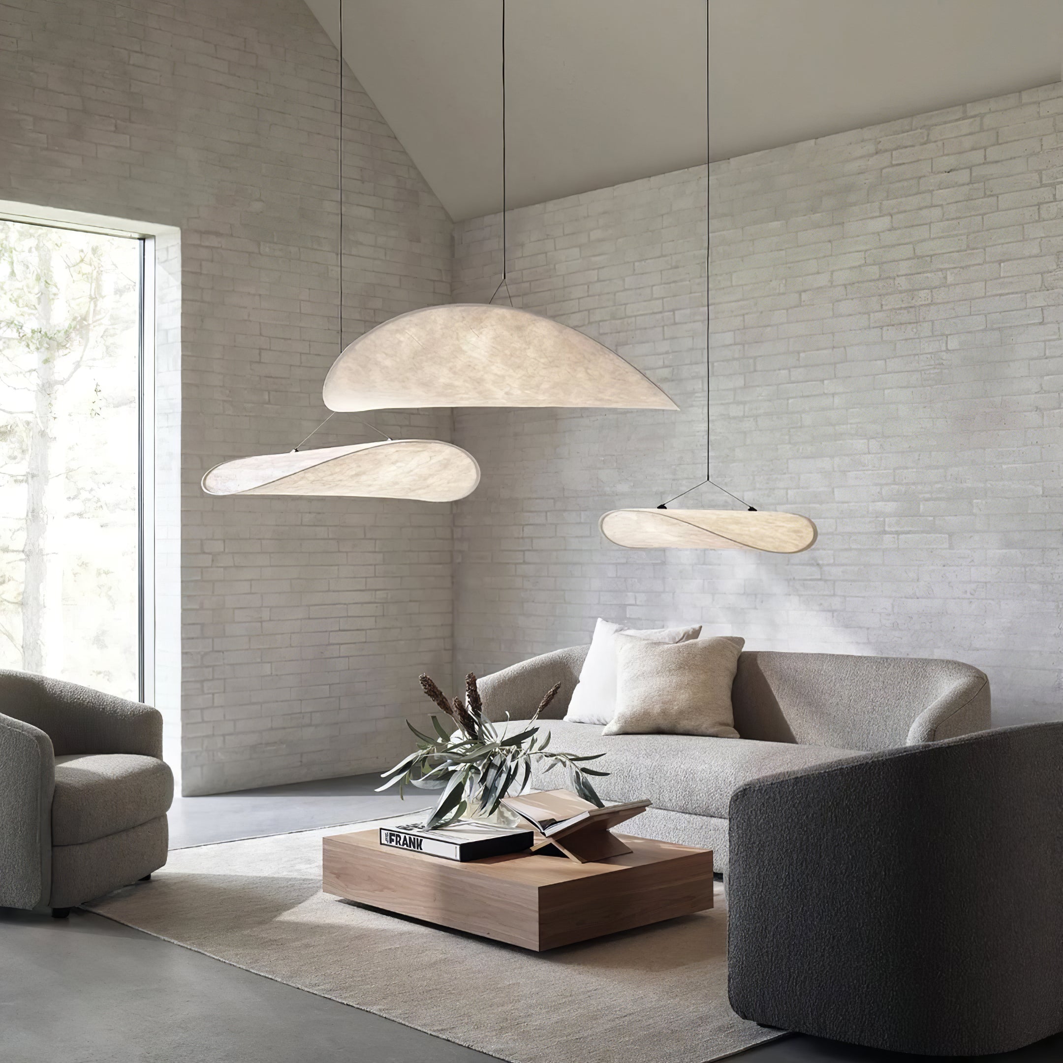 Elyno Lampe Suspension Sculpturale en Tissu - Neutralighting