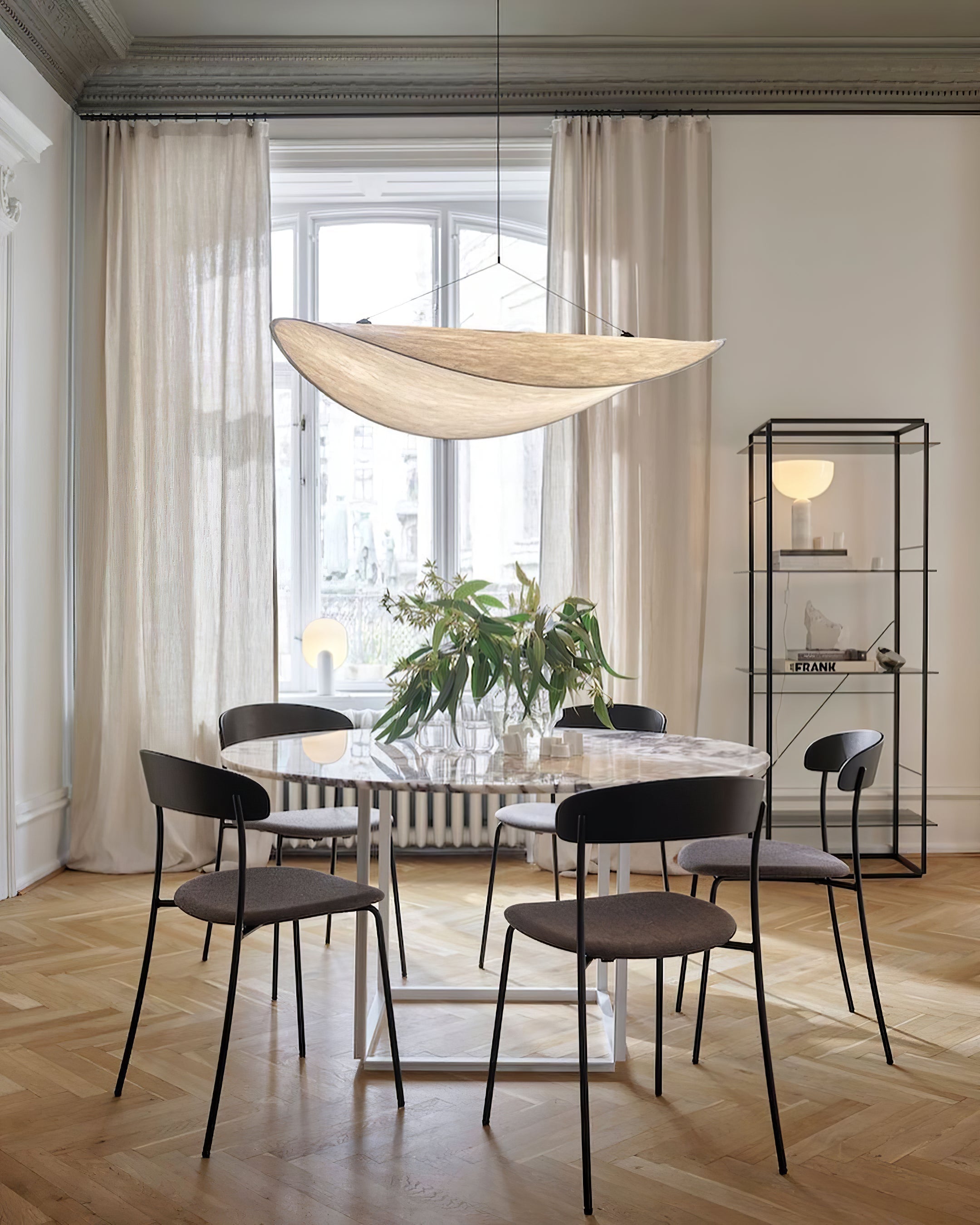 Elyno Lampe Suspension Sculpturale en Tissu - Neutralighting