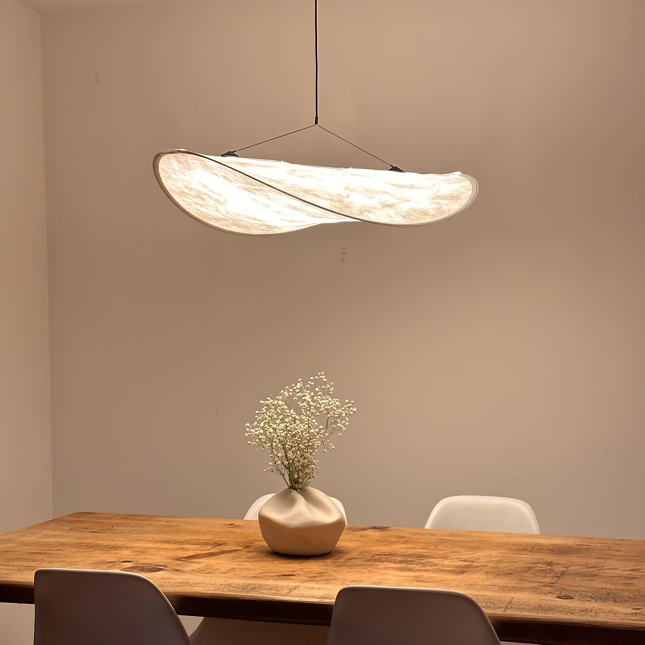Elyno Lampe Suspension Sculpturale en Tissu - Neutralighting