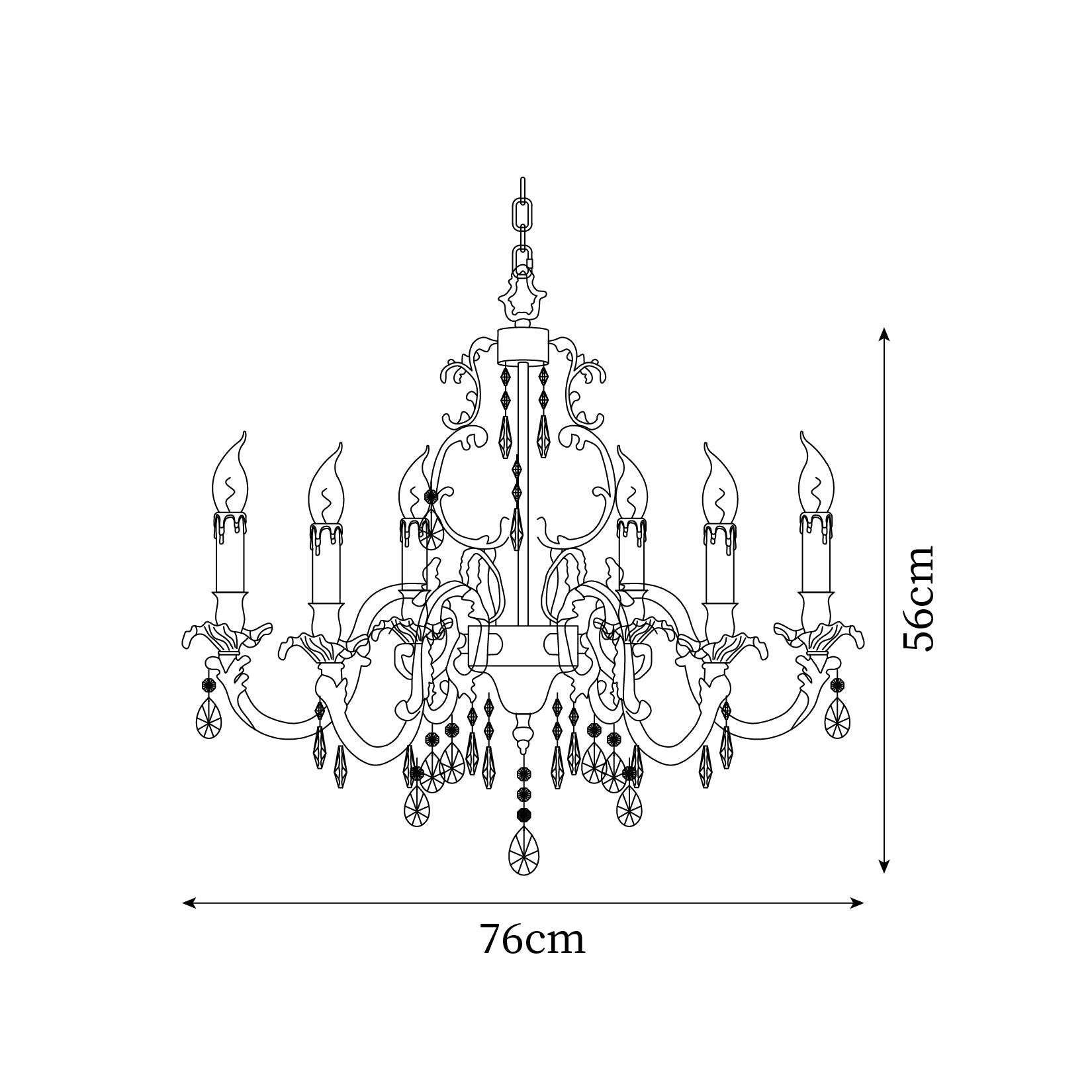 Elvion Lustre Classique en Laiton et Cristal - Neutralighting