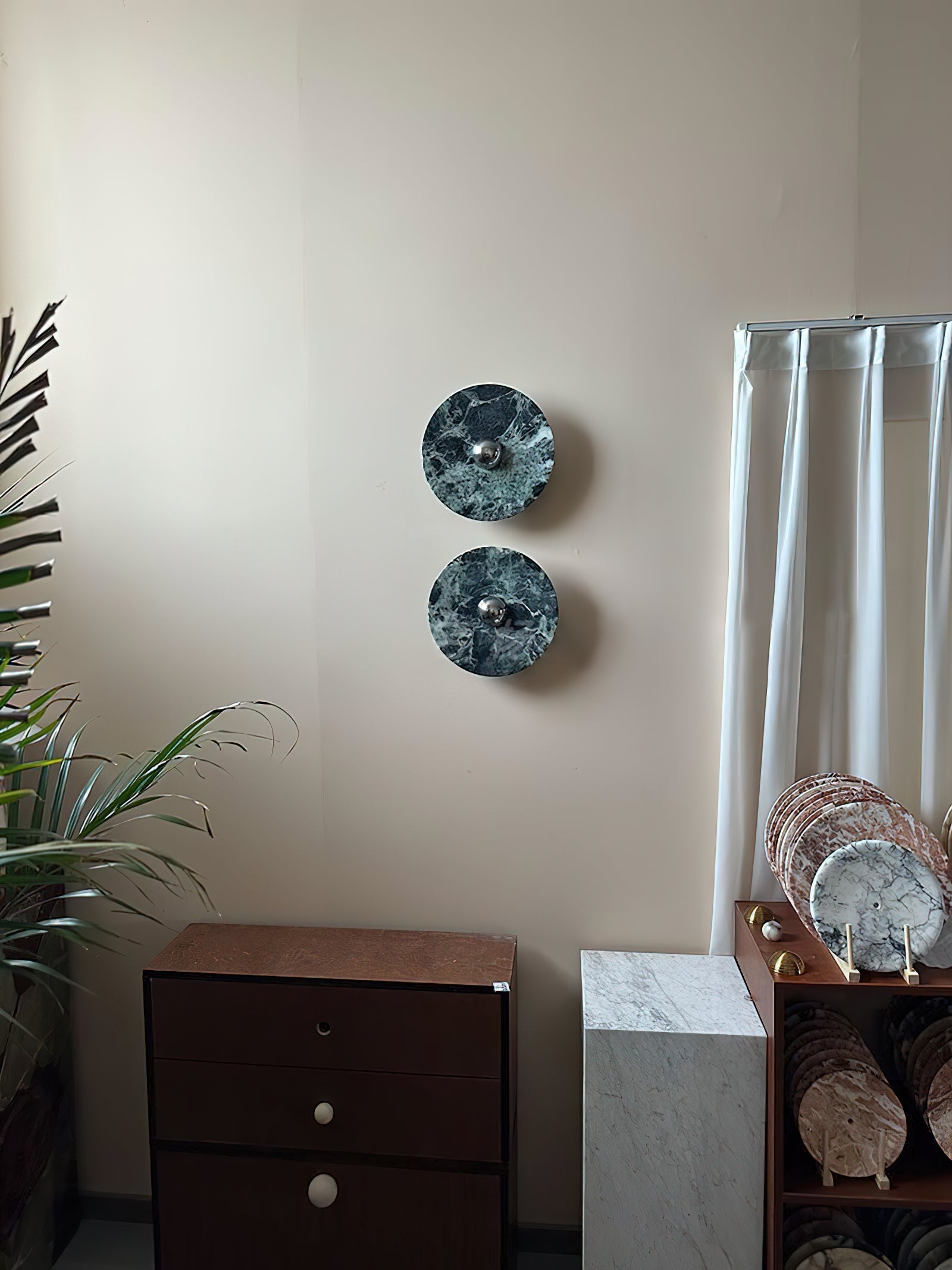 Olrine Moderne Minimaliste Marbre Métal Applique Murale - Neutralighting