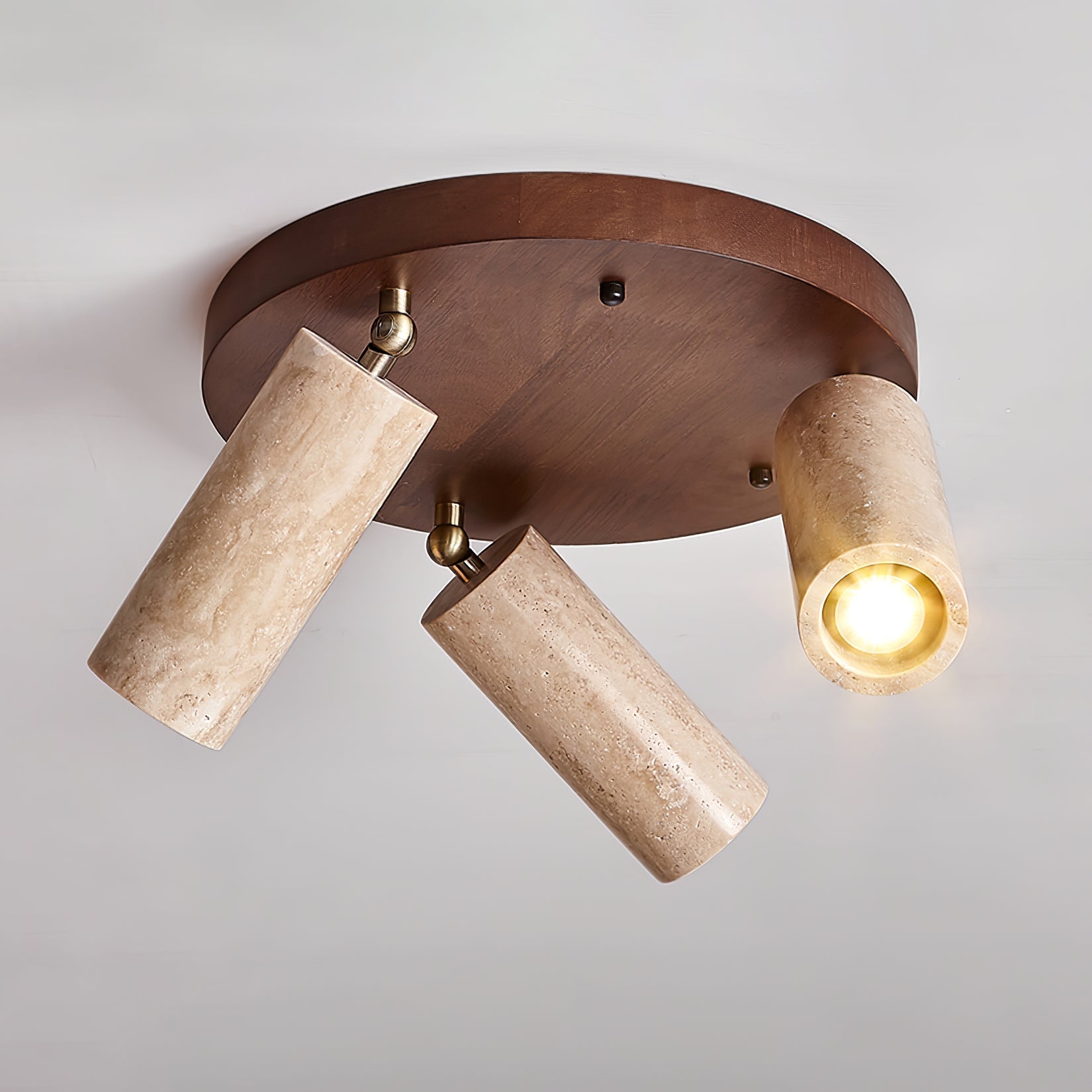 Zevenion Multi-Bras Travertin Plafonnier - Neutralighting