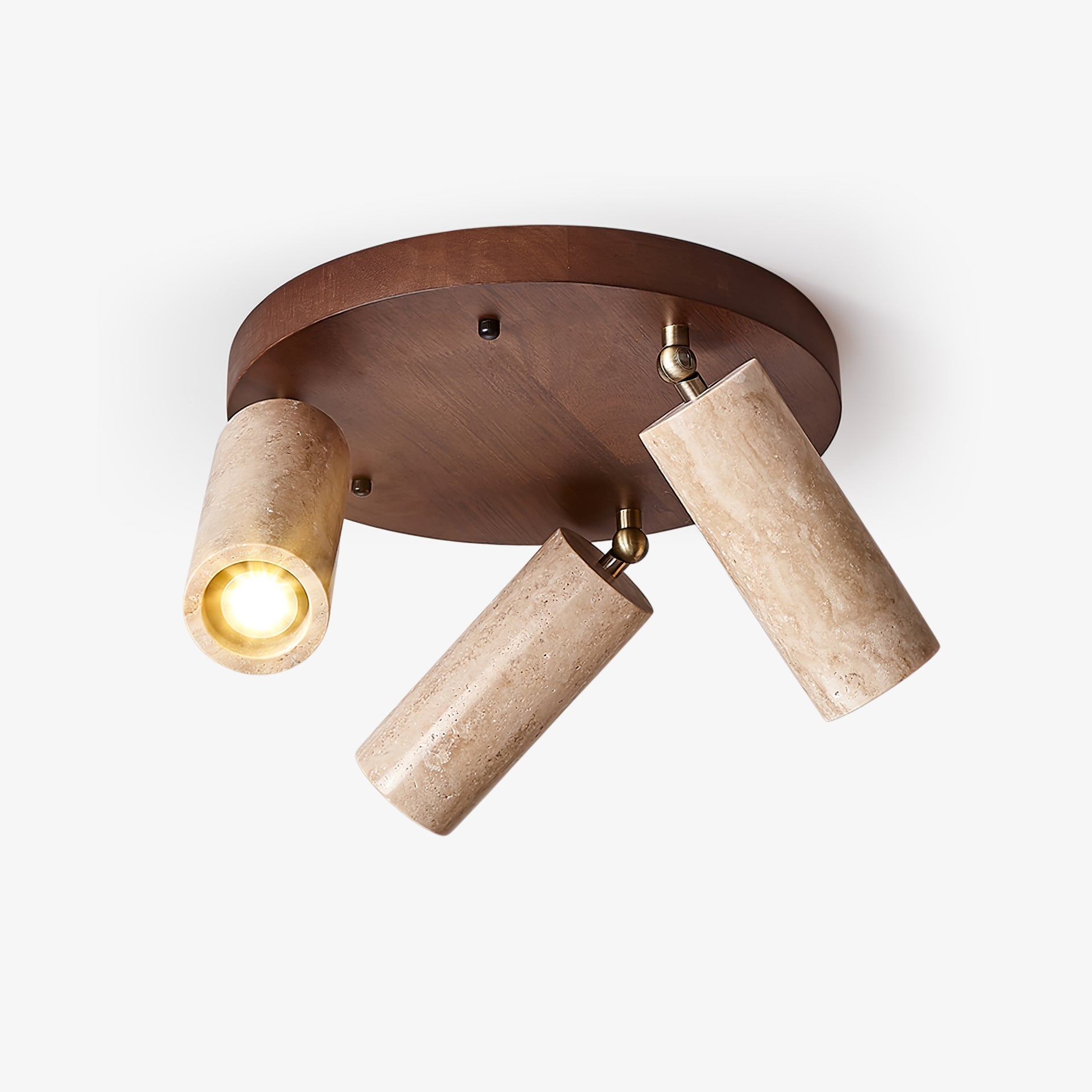 Zevenion Multi-Bras Travertin Plafonnier - Neutralighting