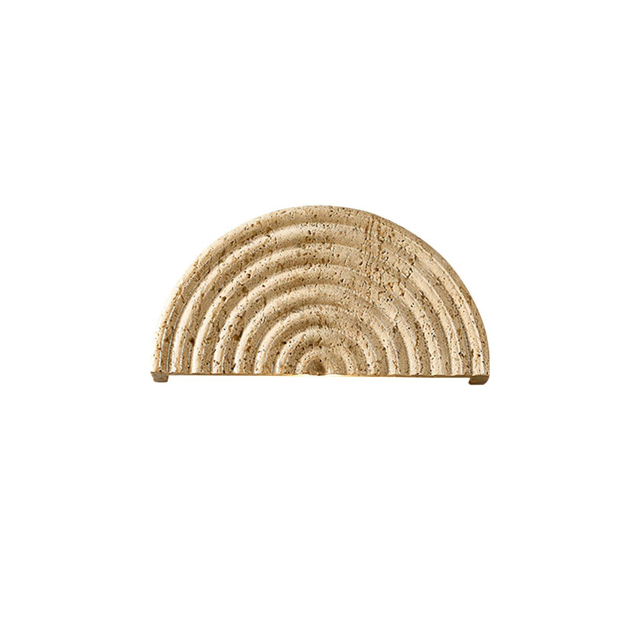Faro Applique Murale en Travertin Demi-Lune - Neutralighting