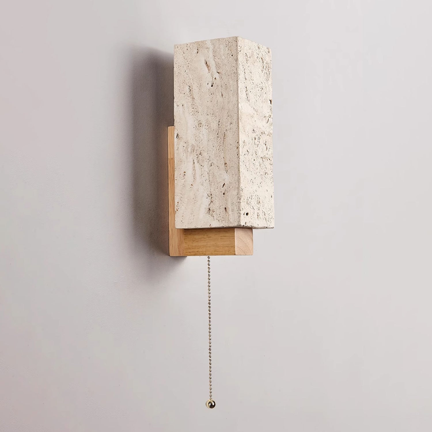 Elsoran Applique Murale Bloc Minimaliste en Travertin - Neutralighting