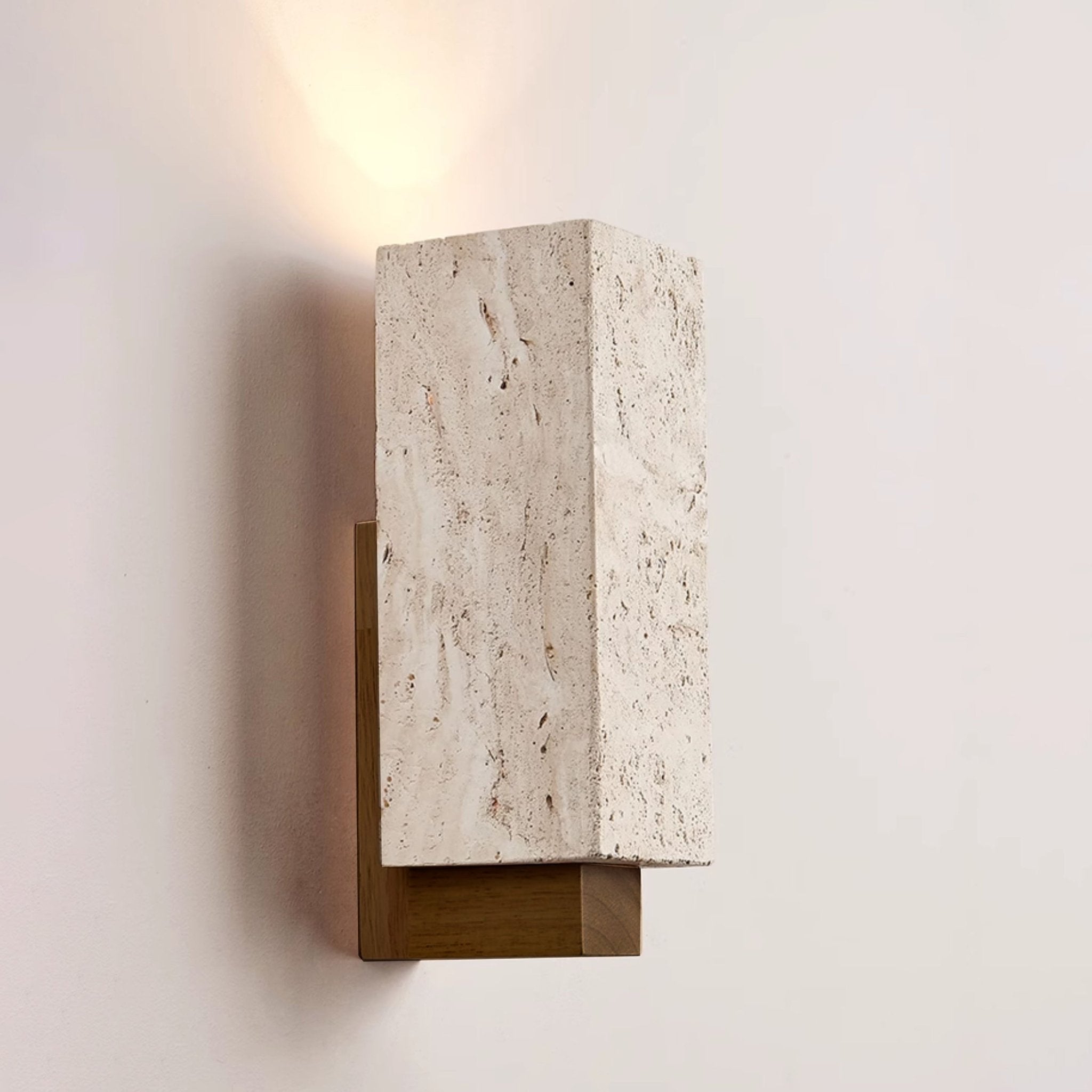 Elsoran Applique Murale Bloc Minimaliste en Travertin - Neutralighting