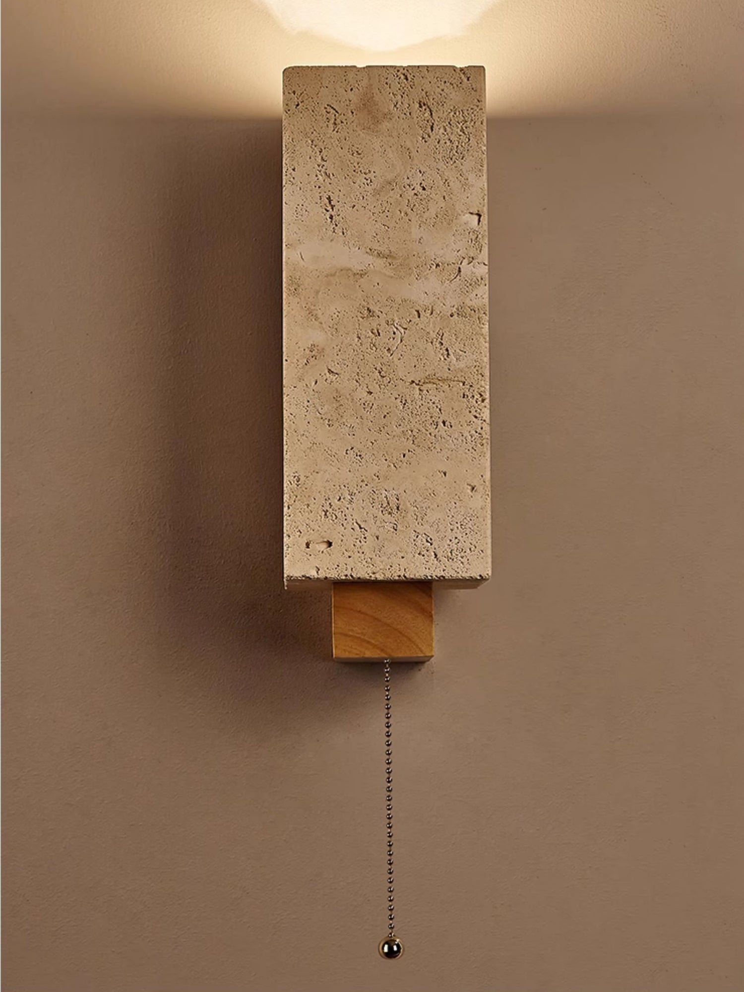 Elsoran Applique Murale Bloc Minimaliste en Travertin - Neutralighting
