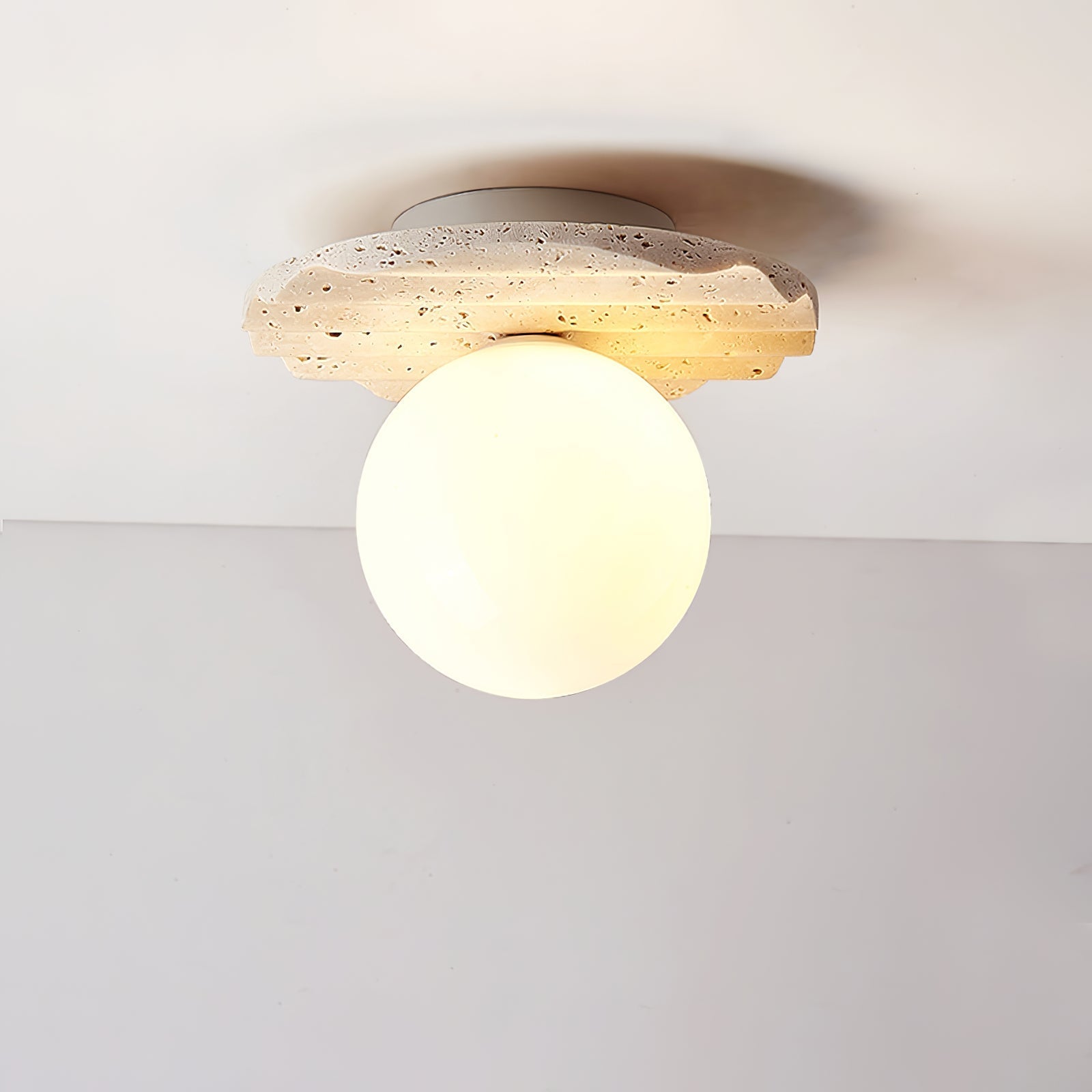 Travertine Wave Ceiling Light - Letslighting