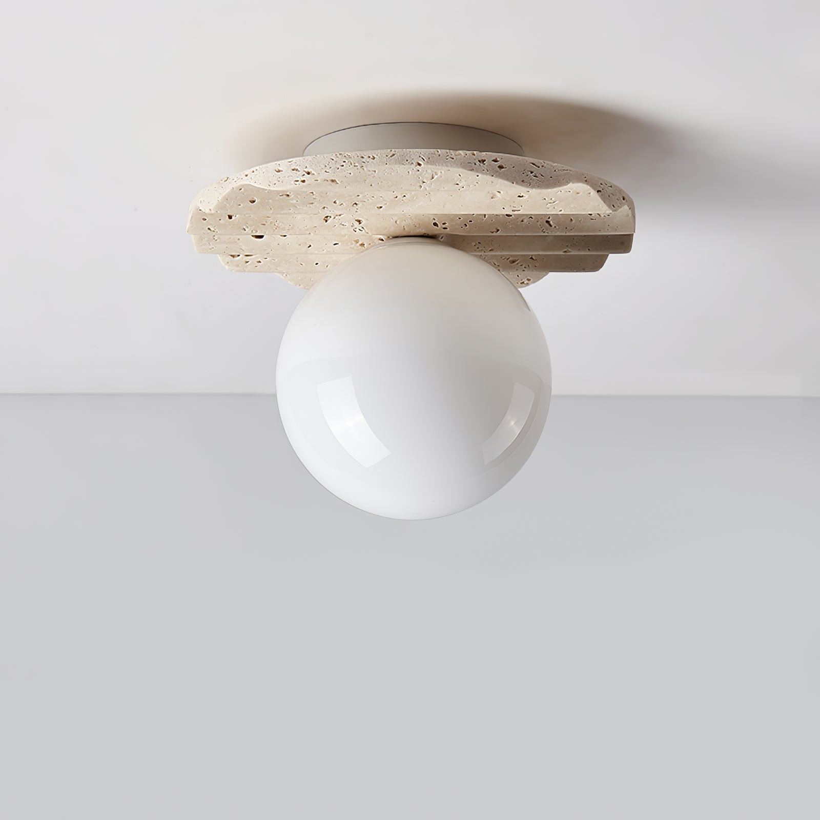 Travertine Wave Ceiling Light - Letslighting