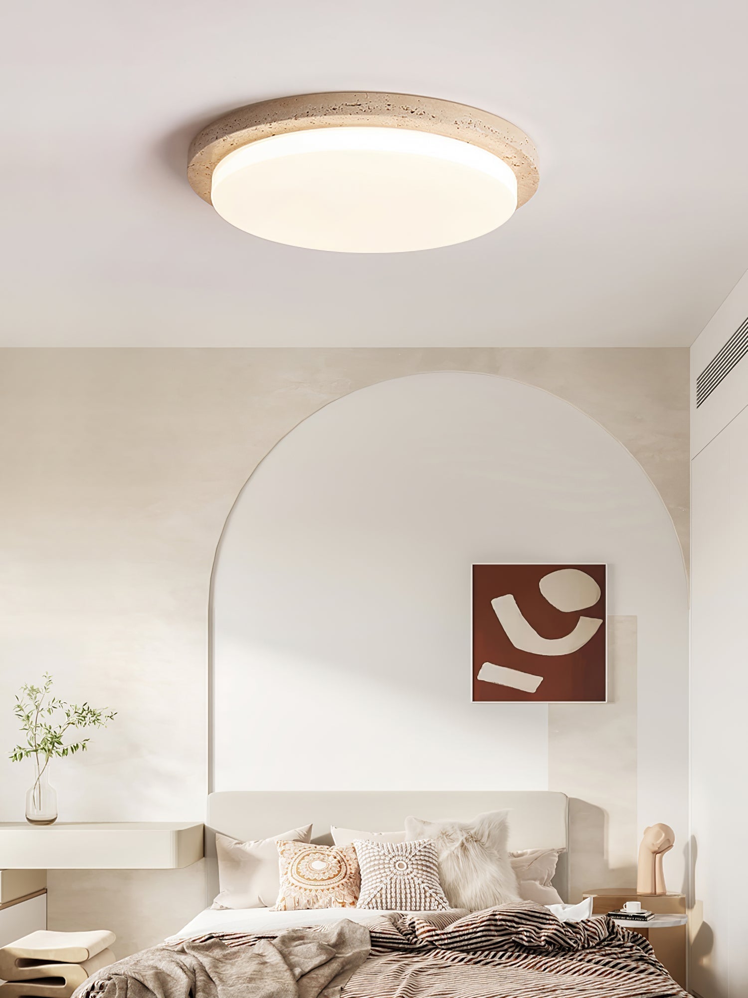 Etala Lisse-Bord Travertin Plafonnier - Neutralighting