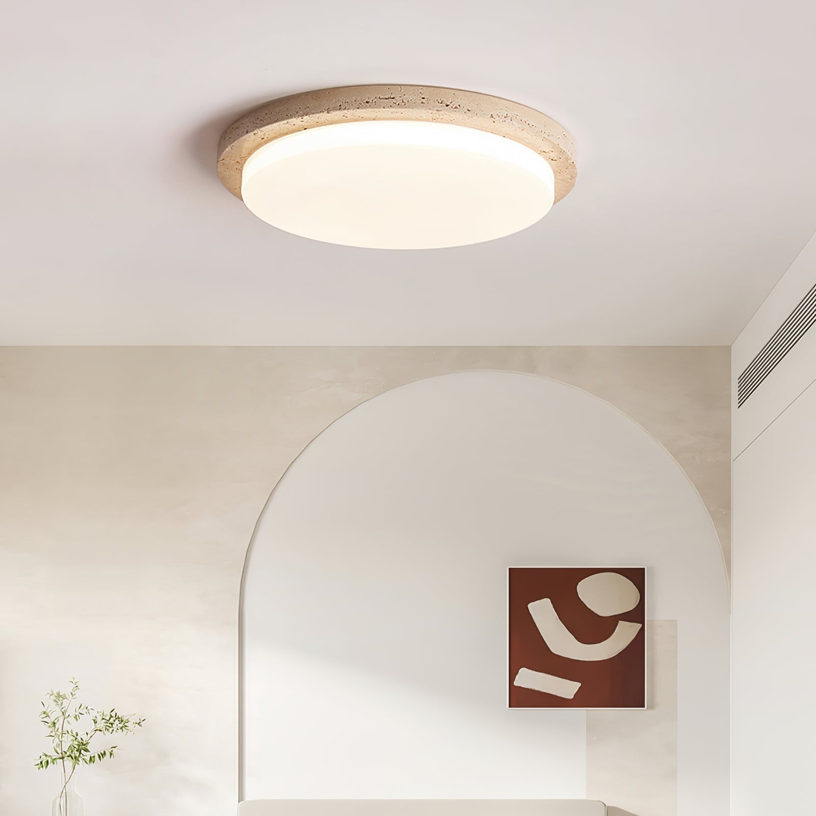 Etala Lisse-Bord Travertin Plafonnier - Neutralighting