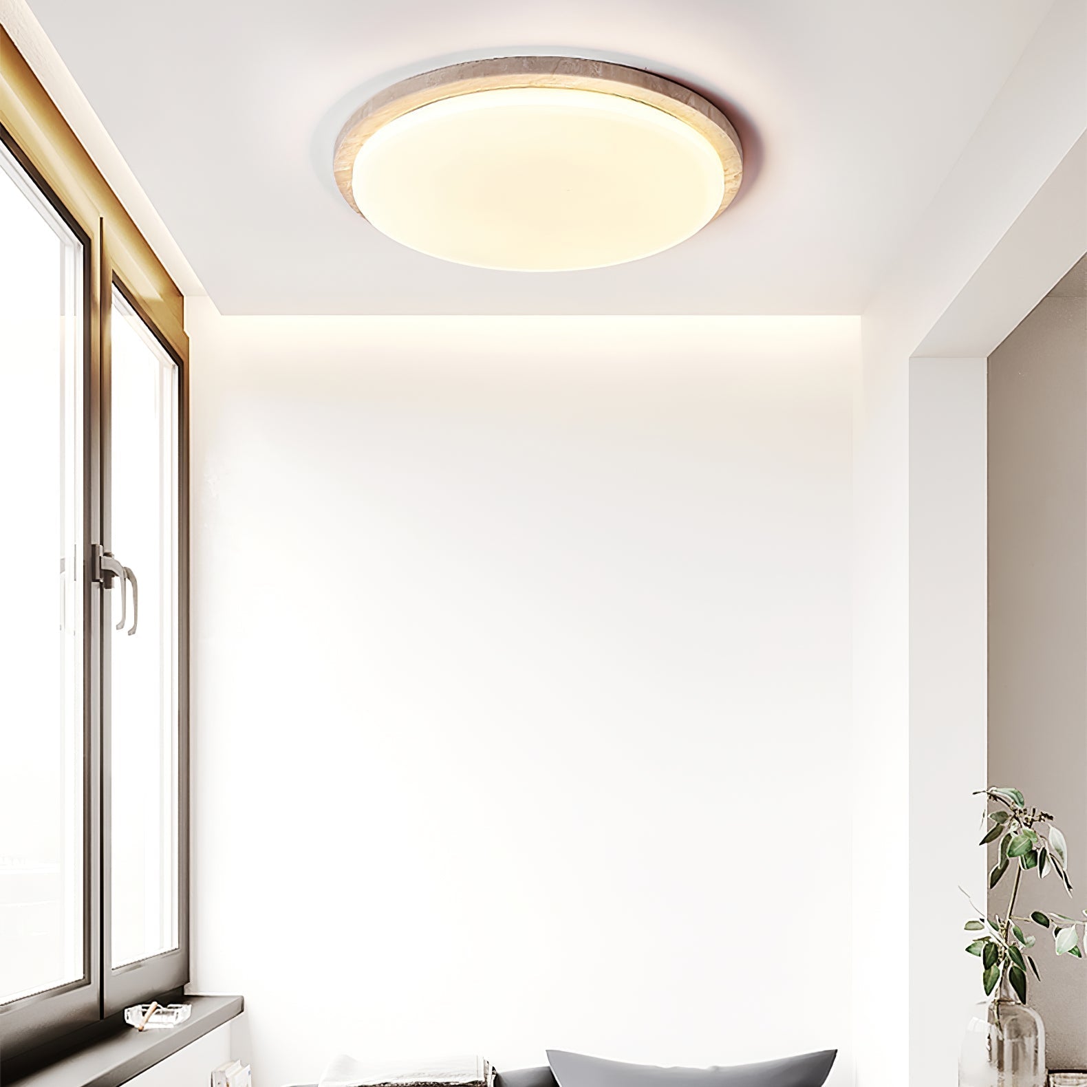 Etala Lisse-Bord Travertin Plafonnier - Neutralighting