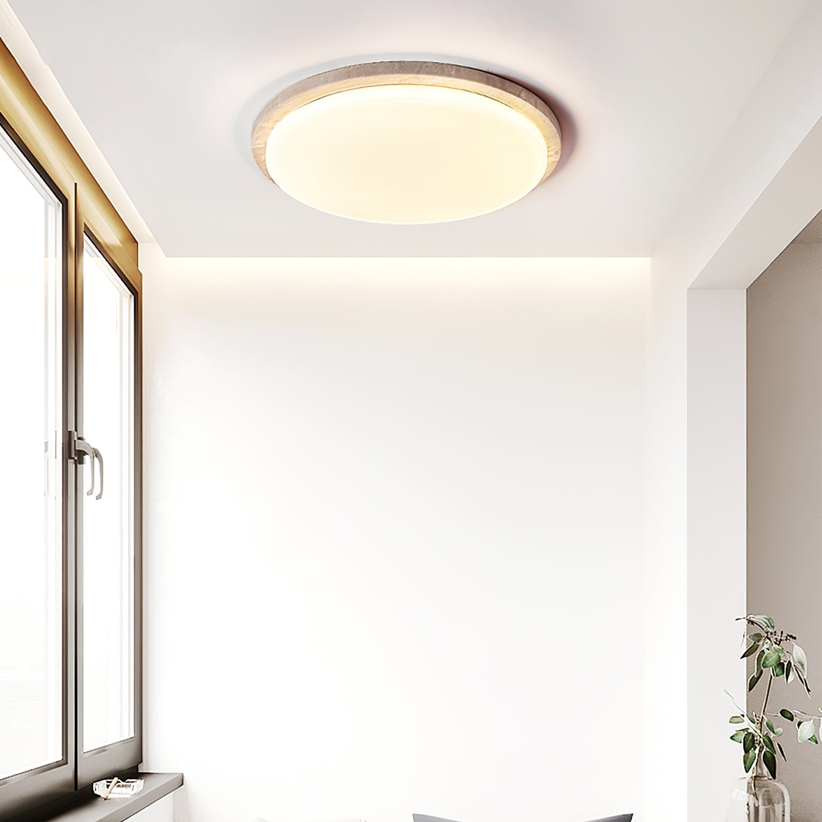 Etala Lisse-Bord Travertin Plafonnier - Neutralighting