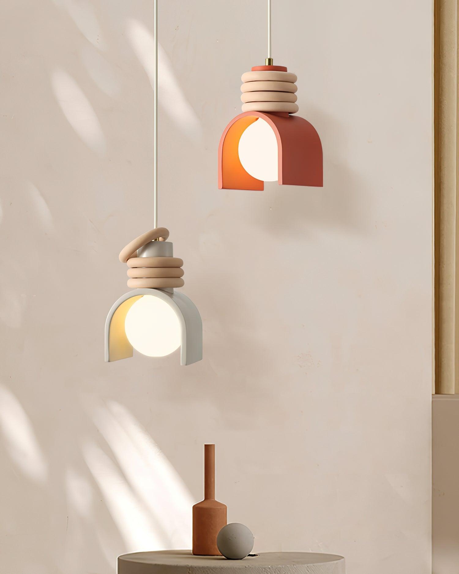 Twister Lampe Pendante en Verre Contemporaine - Neutralighting