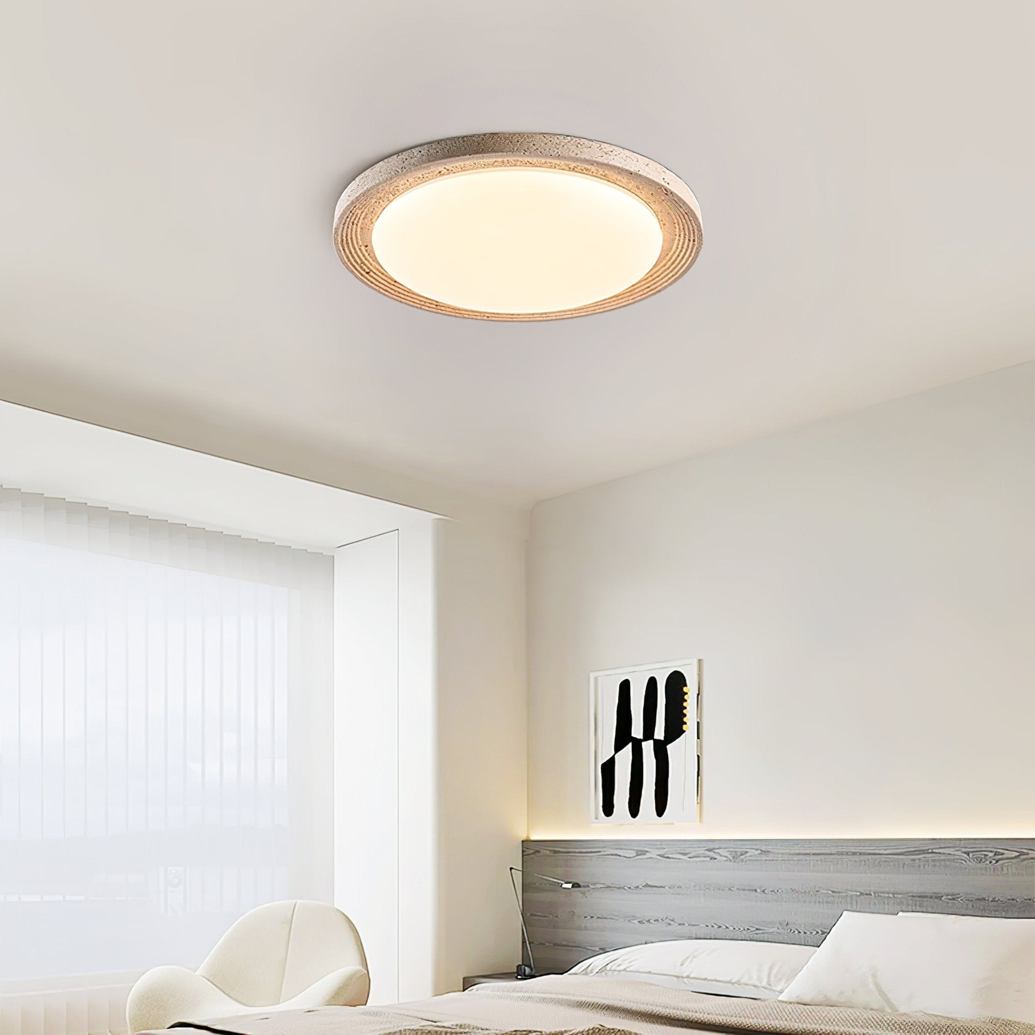 Orinir Lumière de Plafond Minimaliste en Travertin - Neutralighting