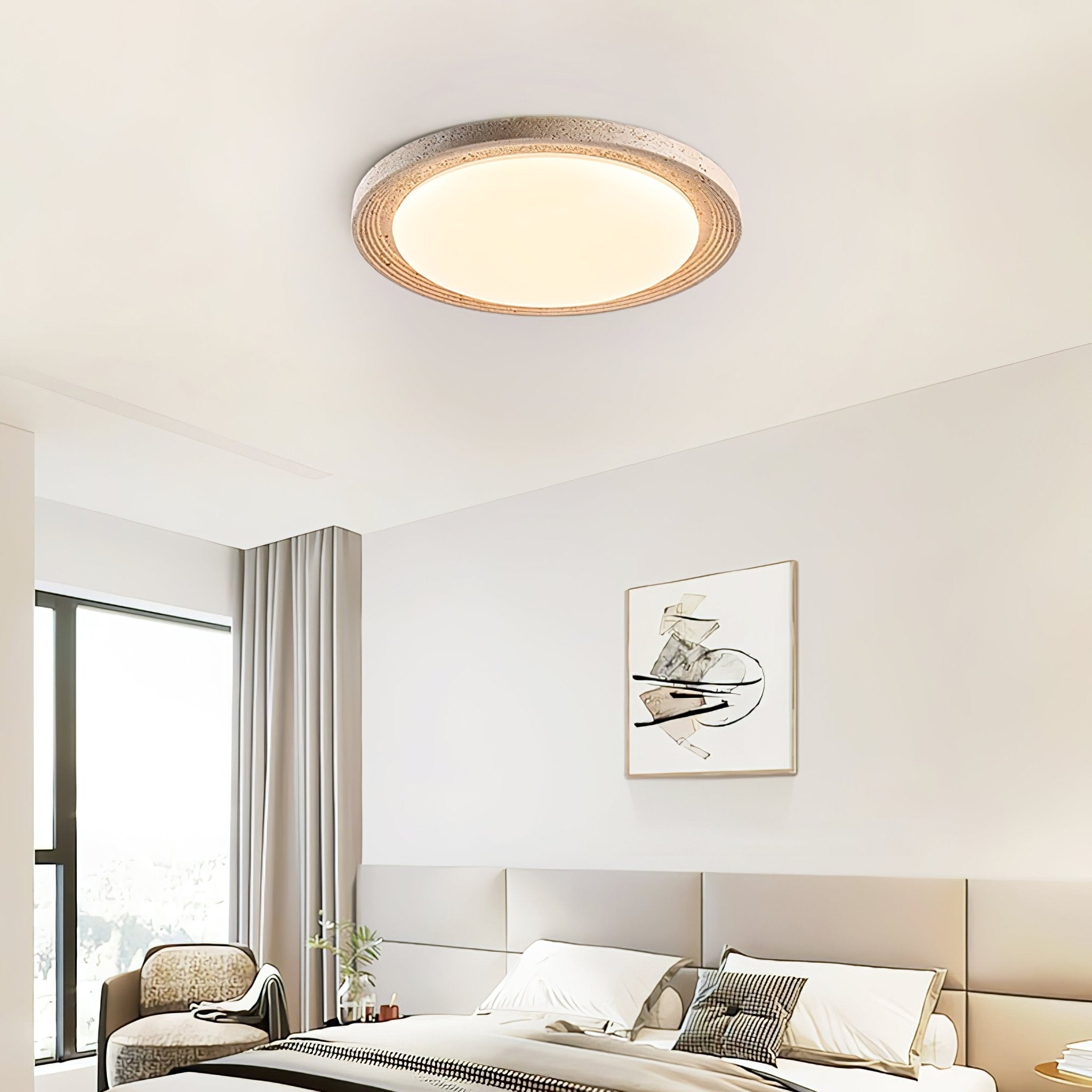 Orinir Lumière de Plafond Minimaliste en Travertin - Neutralighting