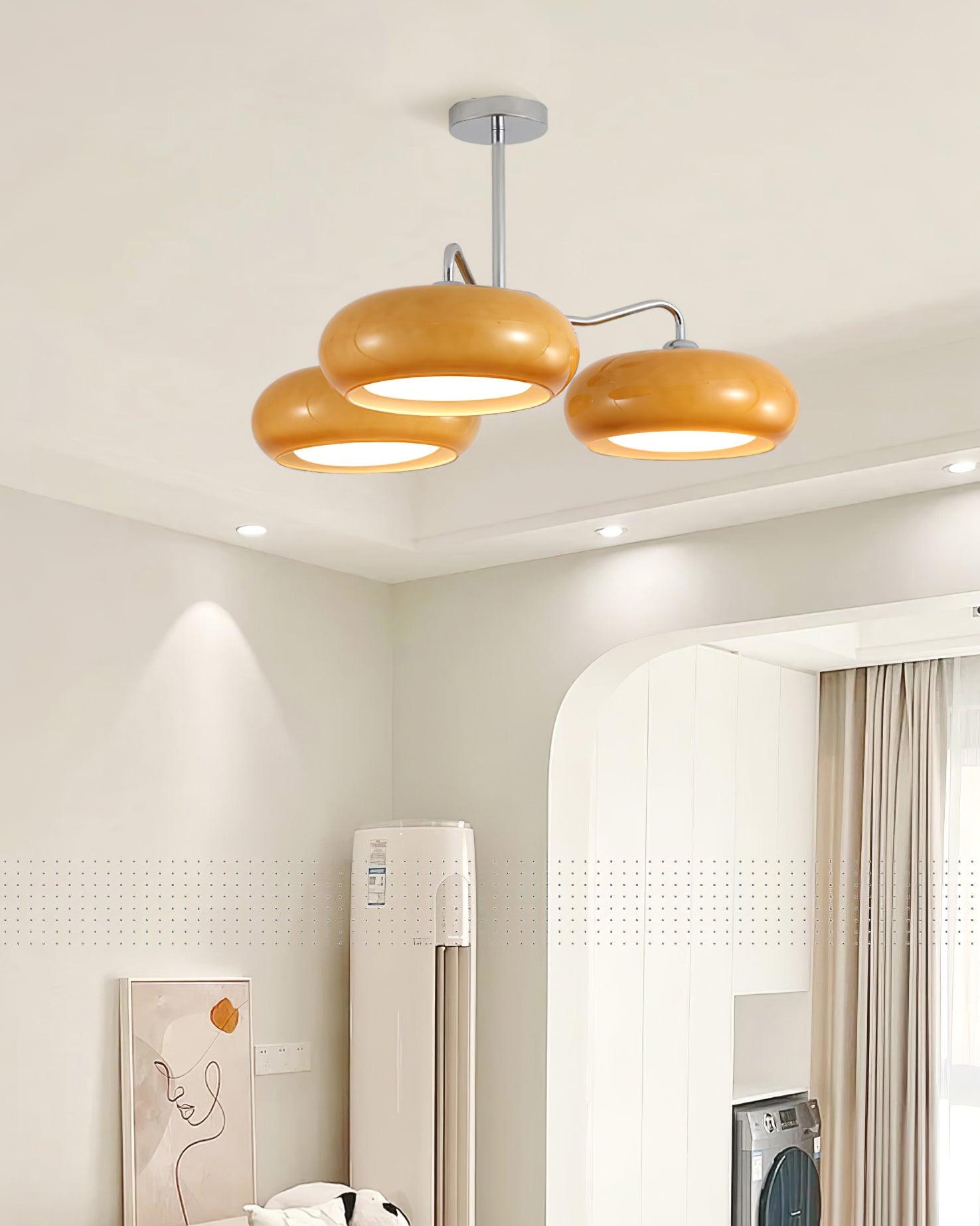 Tetra Plafonnier Triple Globe Rétro Moderne Salon - Neutralighting