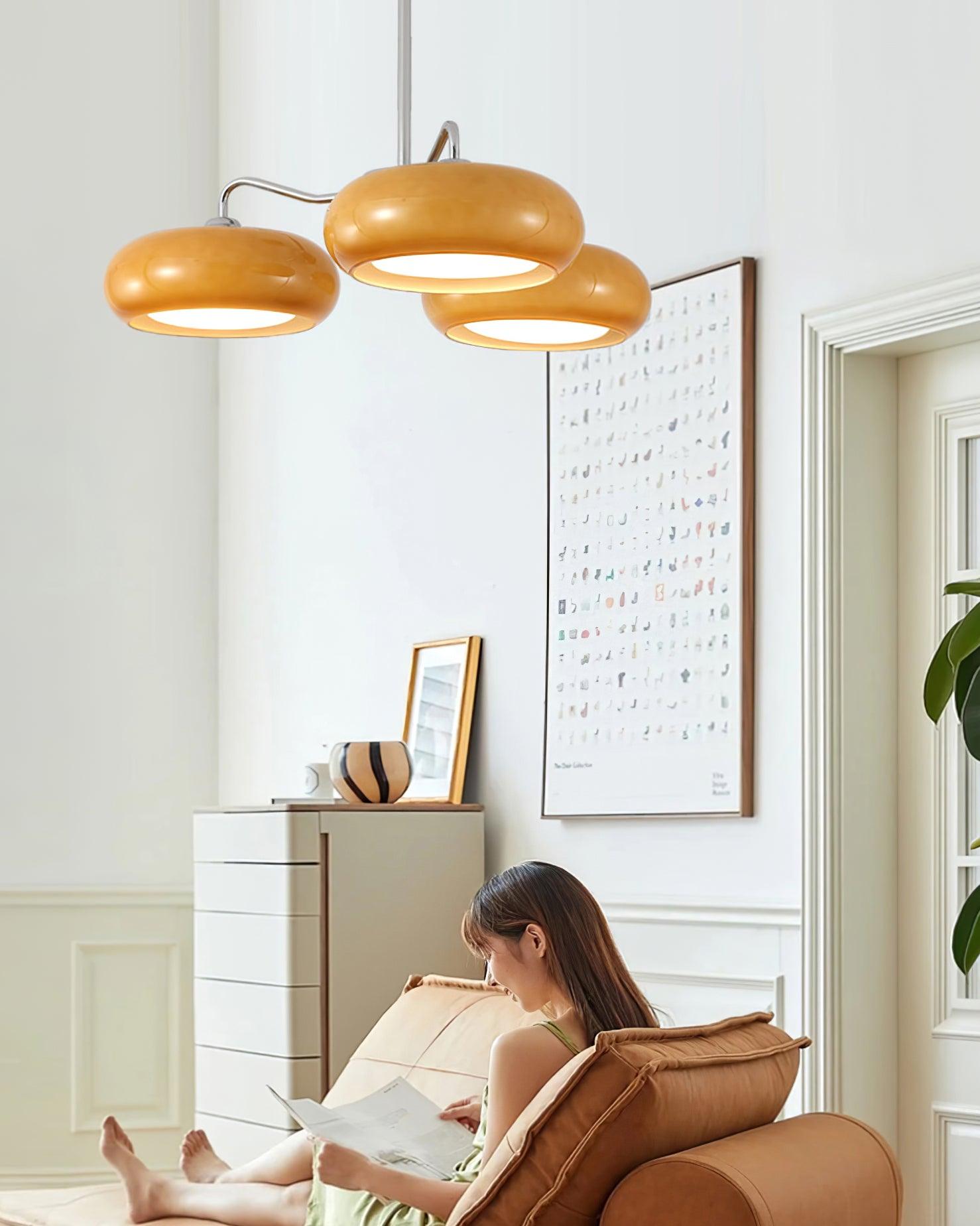 Tetra Lustre Plafonnier Chrome Élégant 3 Ampoules - Neutralighting
