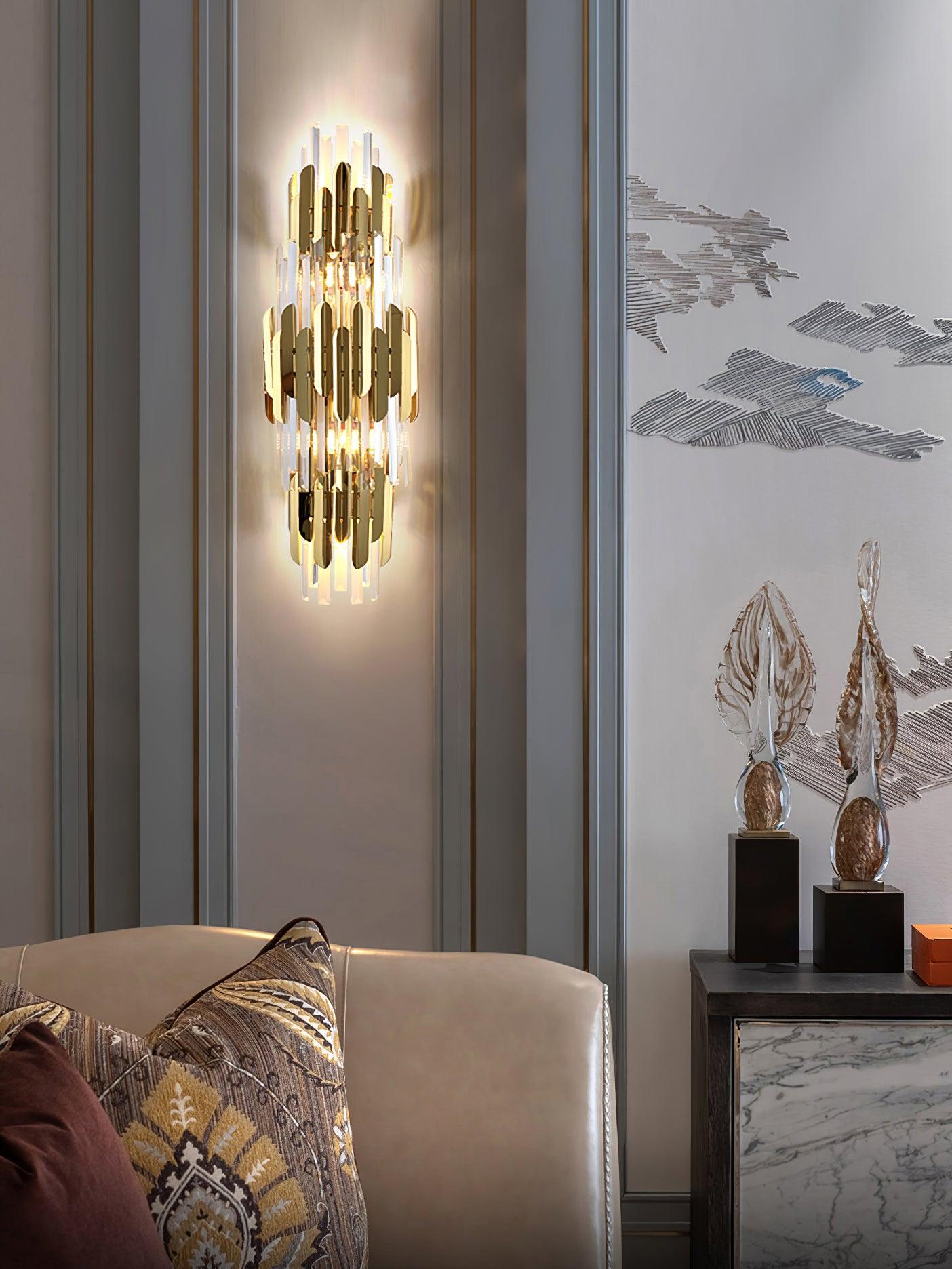 Abrahamson Nordic Art Trois Couches Cristal Luminaire Mural - Neutralighting