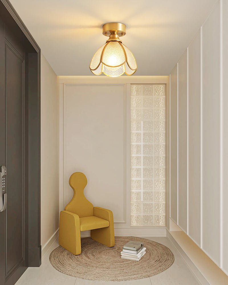 Solara Lumière de Plafond Vintage Florale en Vitrail - Neutralighting