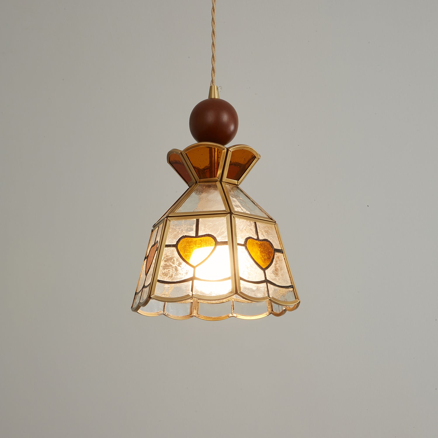 Florace Suspension Vintage en Bois et Verre - Neutralighting