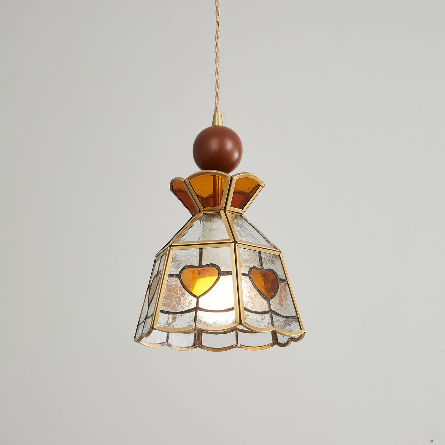 Florace Suspension Vintage en Bois et Verre - Neutralighting