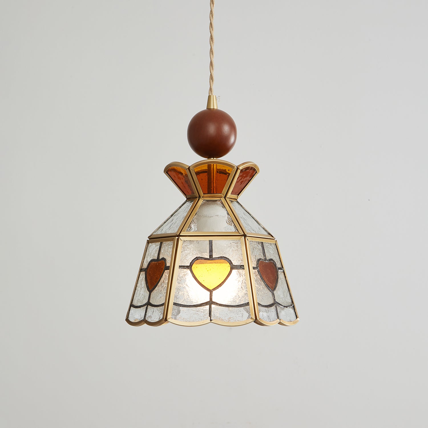 Florace Suspension Vintage en Bois et Verre - Neutralighting