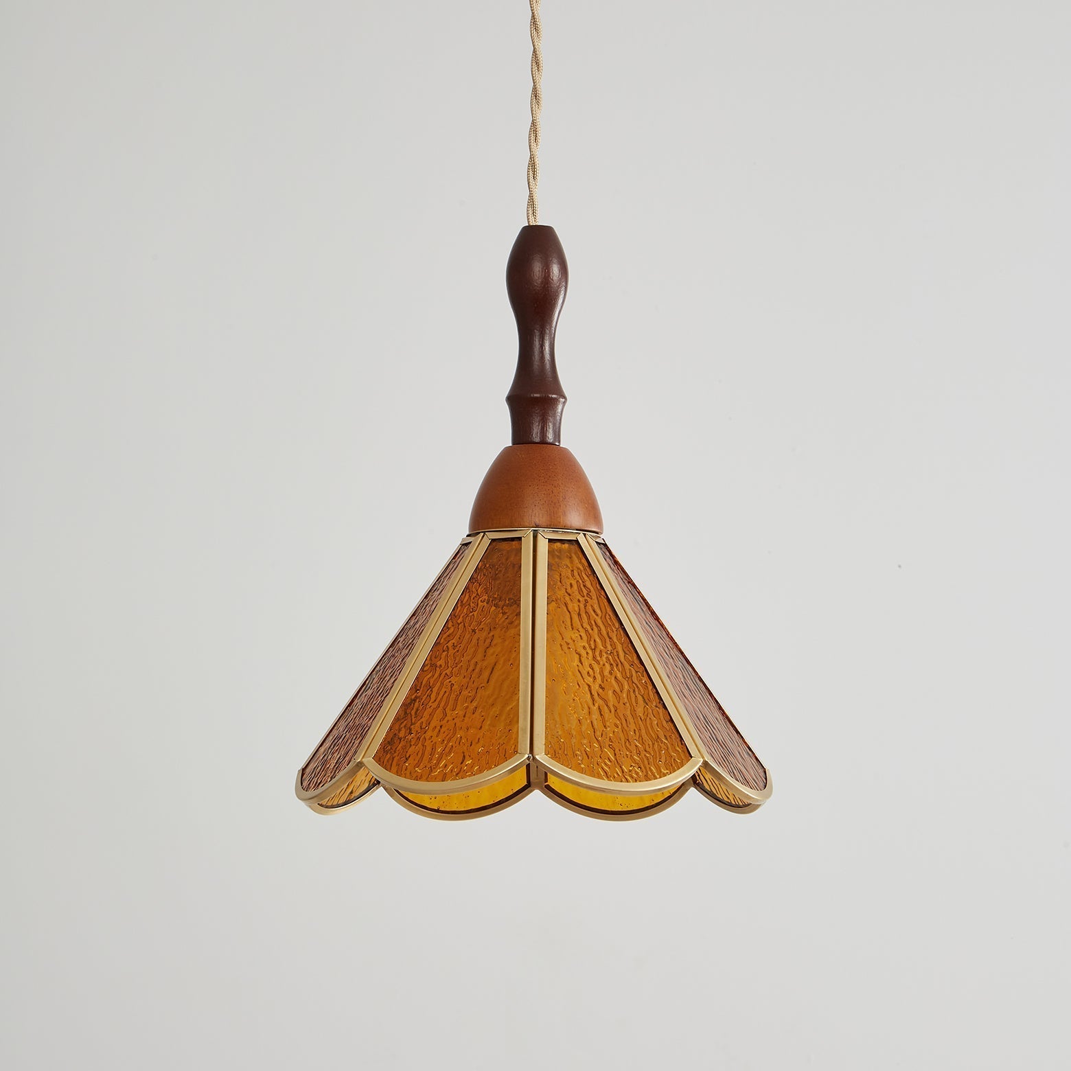 Florace Suspension Vintage en Bois et Verre - Neutralighting