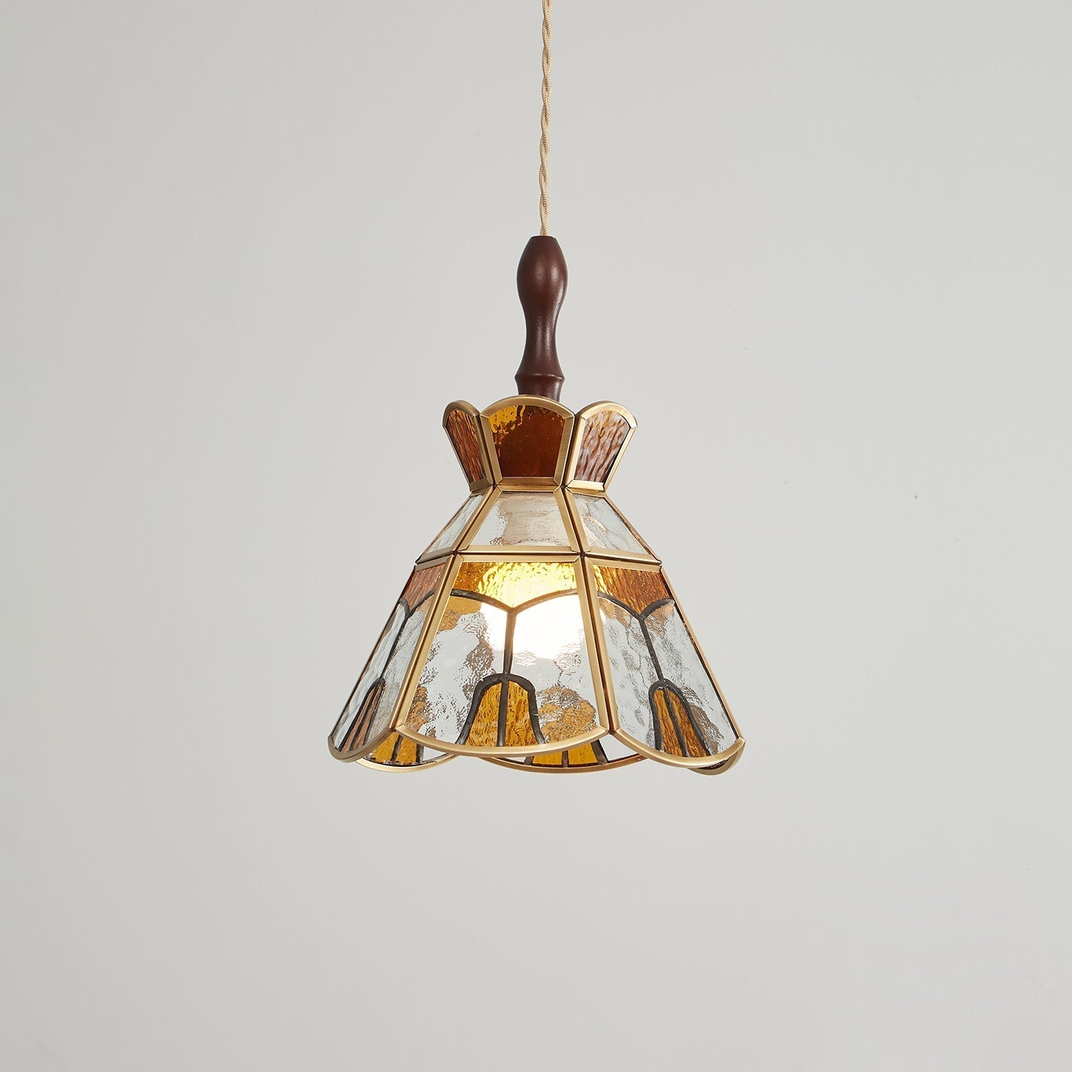Florace Suspension Vintage en Bois et Verre - Neutralighting