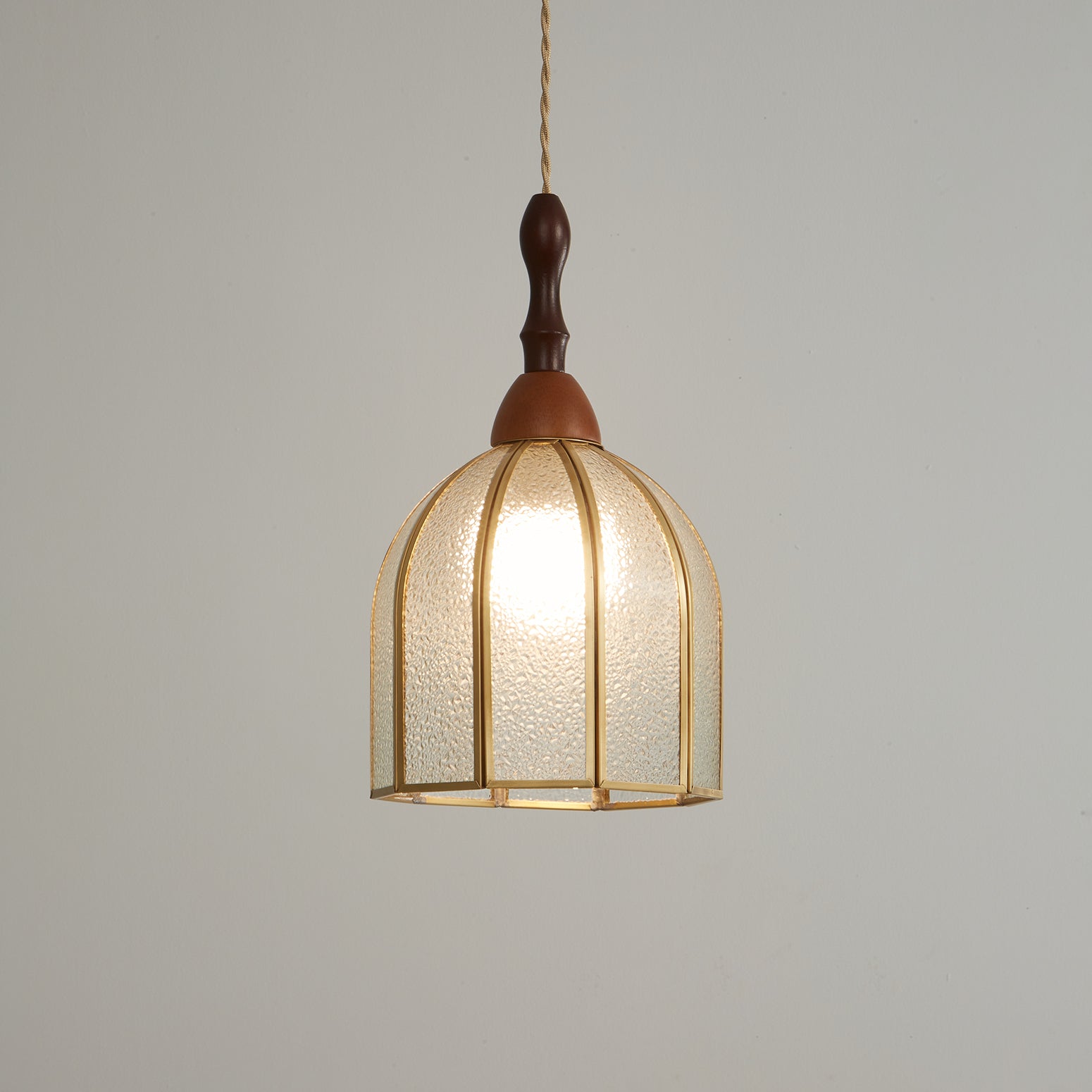Florace Suspension Vintage en Bois et Verre - Neutralighting