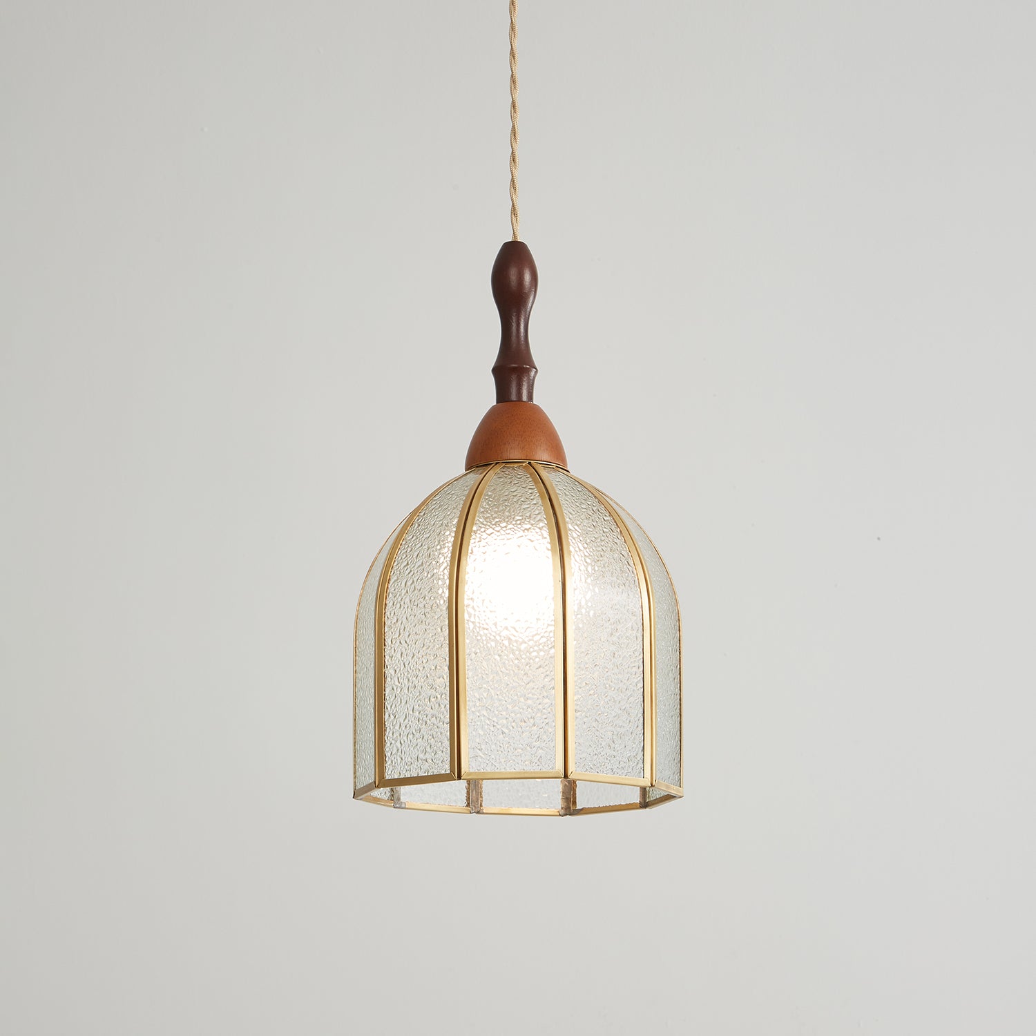 Florace Suspension Vintage en Bois et Verre - Neutralighting