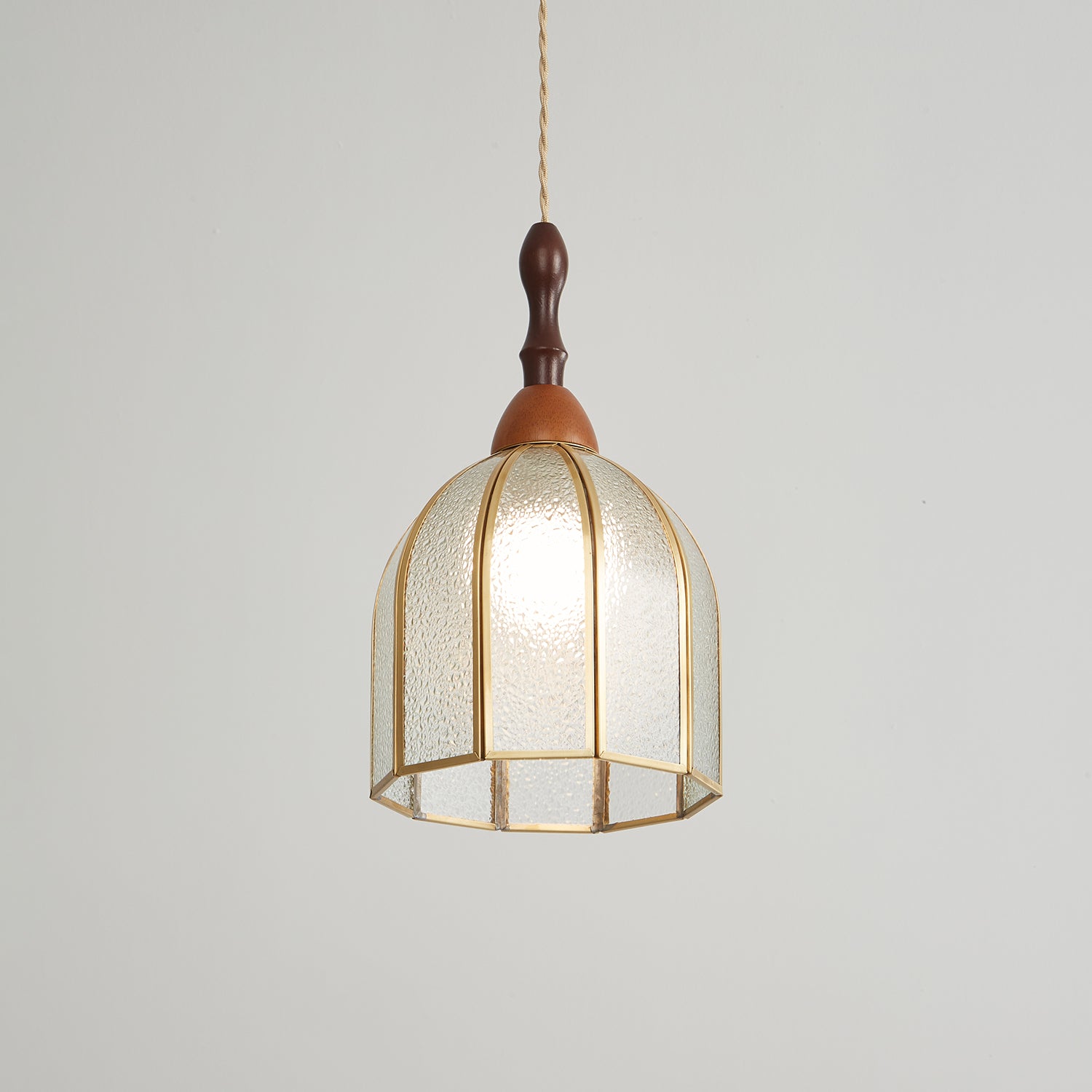Florace Suspension Vintage en Bois et Verre - Neutralighting