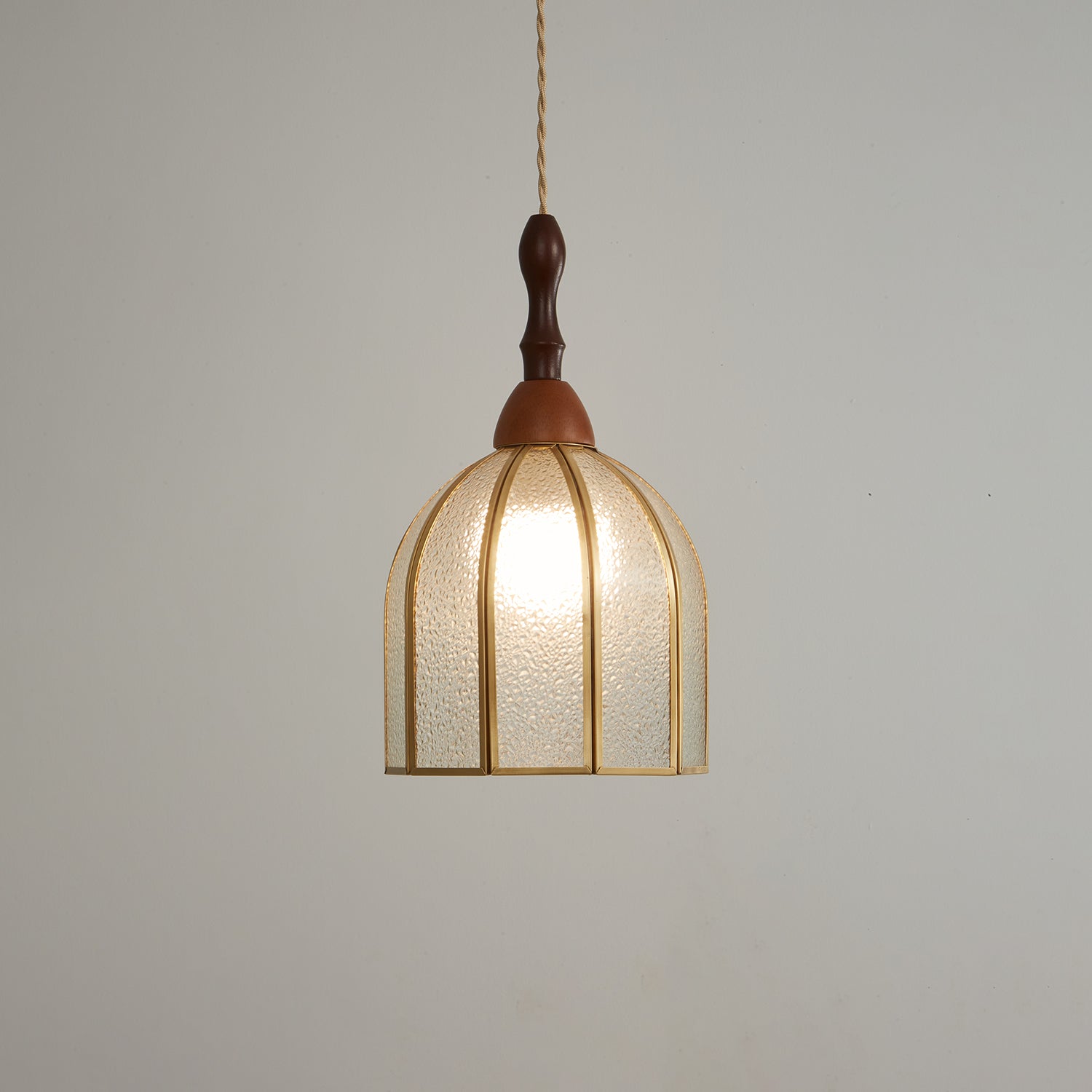 Florace Suspension Vintage en Bois et Verre - Neutralighting