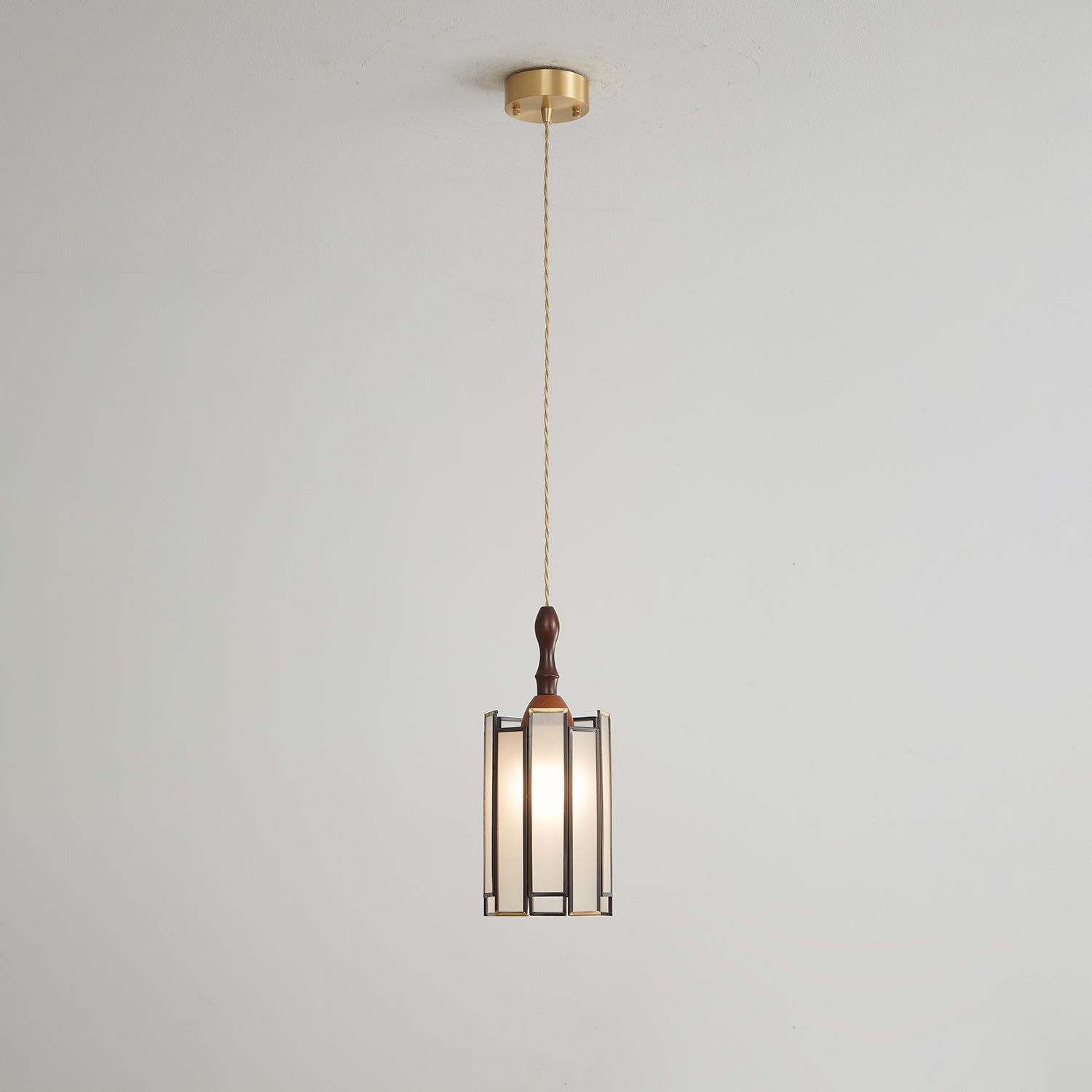 Florace Suspension Vintage en Bois et Verre - Neutralighting